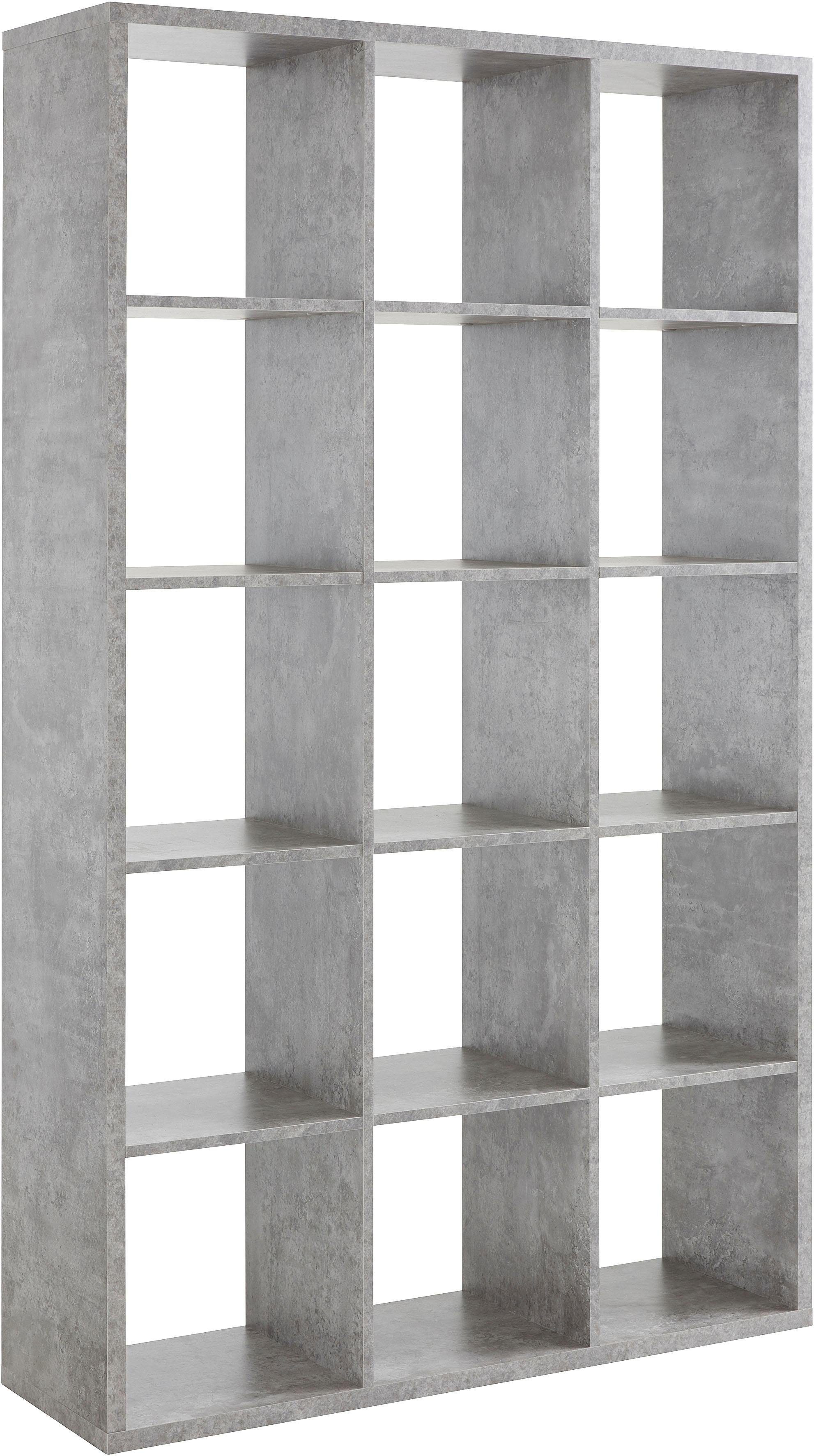 FORTE Standregal Mauro, Raumteiler, sorgt für Stil und Ordnung, 5 Fächer, J günstig online kaufen