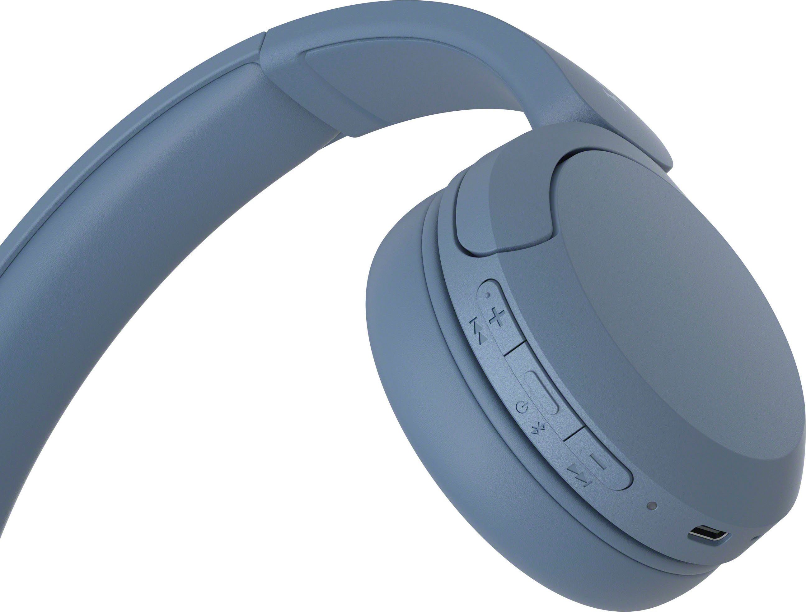 Sony WHCH520 On-Ear-Kopfhörer (Freisprechfunktion, Blau Google Assistant, 50 Siri, Bluetooth, Rauschunterdrückung, Akkulaufzeit) Std