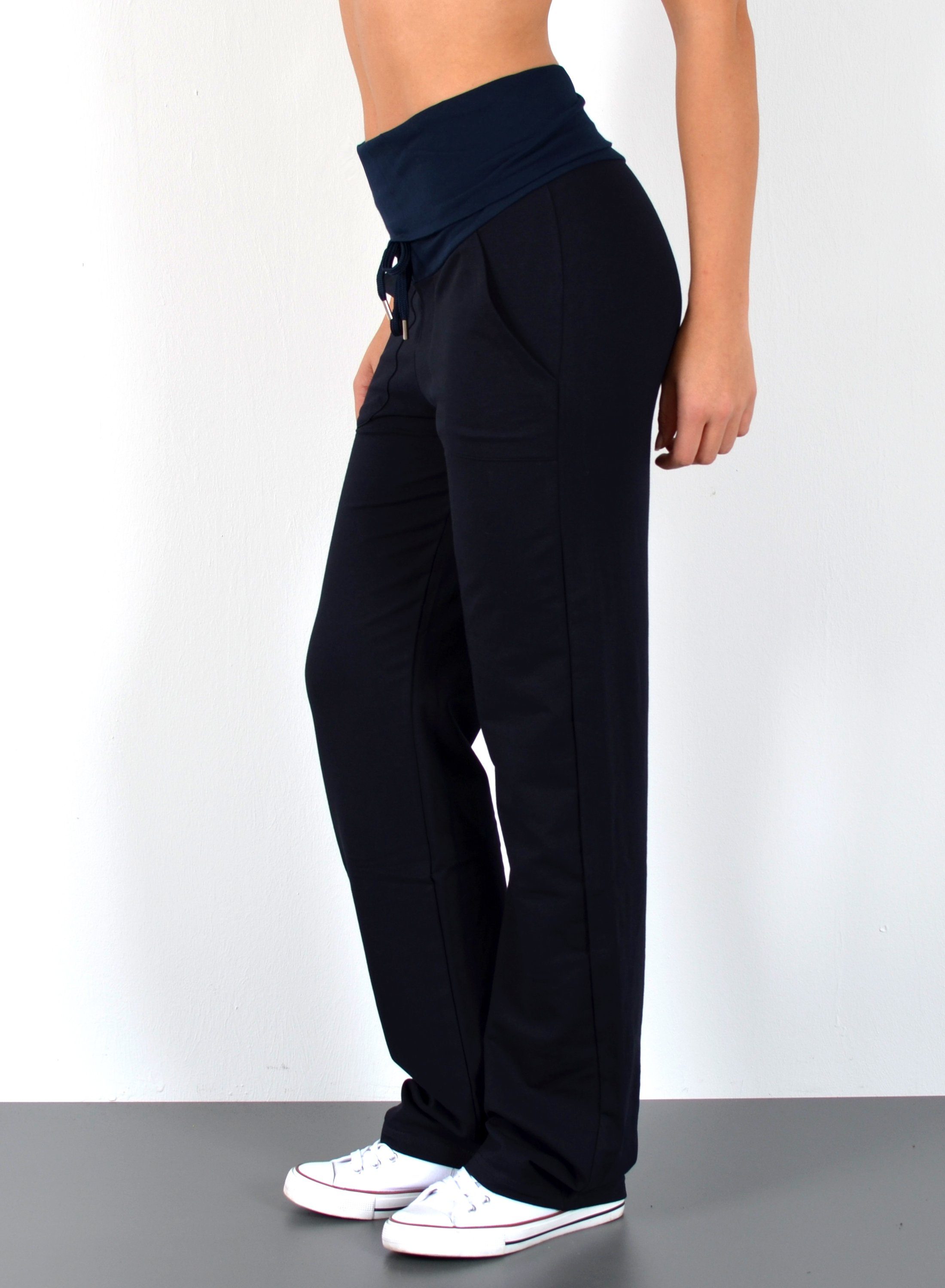 ESRA Jogginghose Damen Fitnesshose Lang Damen Trainingshose J481-Jogging Sporthose Damen Trainings Hose Damen Fitness Hose Freizeithose