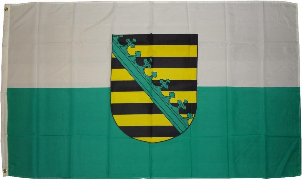 trends4cents Flagge Flagge 90 x 150 cm Hissfahne Bundesland Sturmflagge Hissfahne (Sachsen), für Fahnenmaste