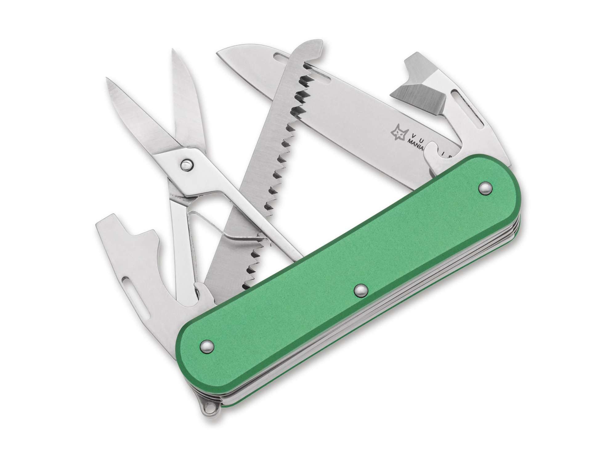 Fox Knives Taschenmesser Taschenmesser Vulpis 130-SF5 Aluminum OD Green
