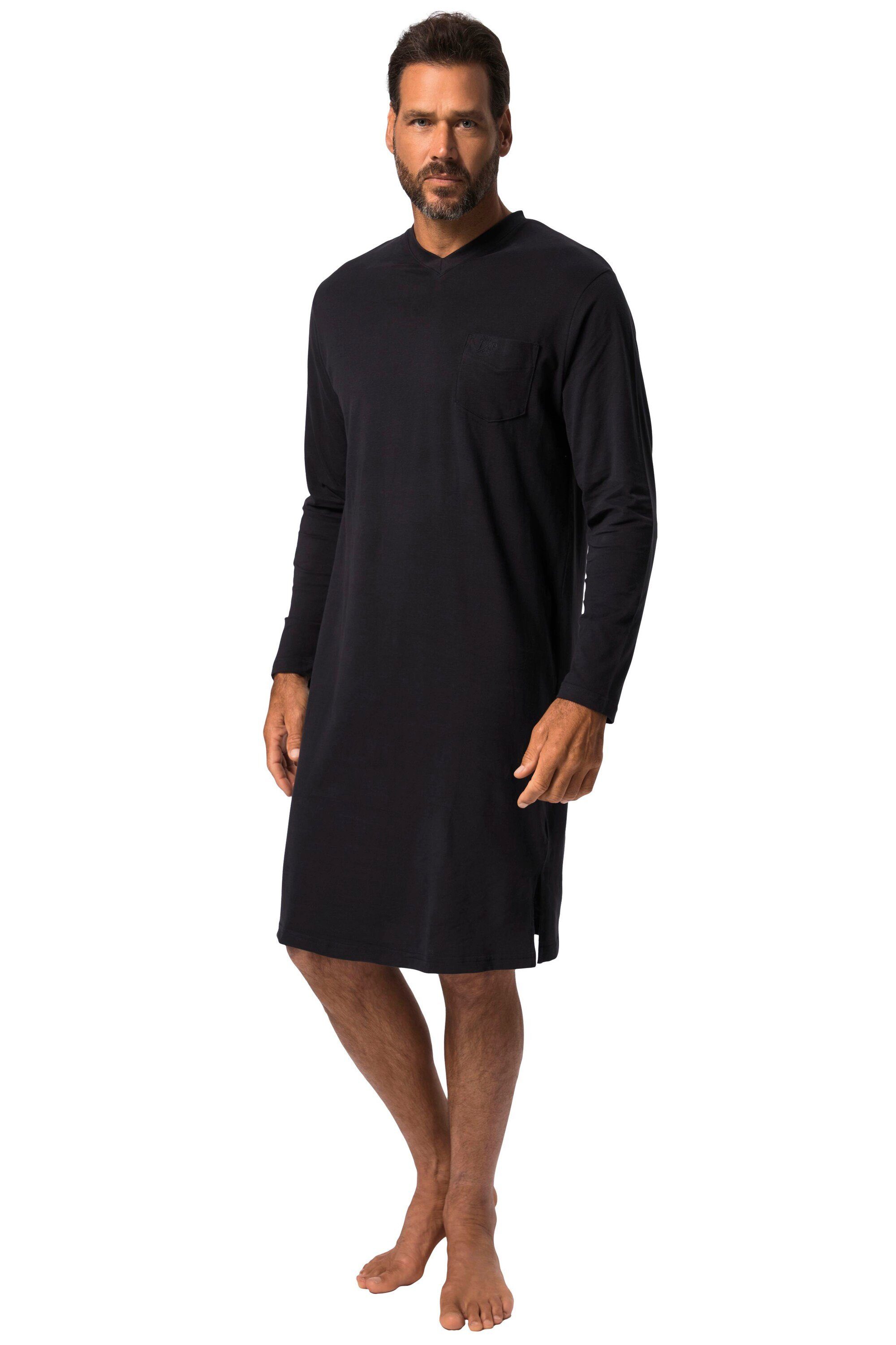 JP1880 Schlafanzug Nachthemd Homewear 2er-Pack uni Langarm bis Gr 8XL günstig online kaufen
