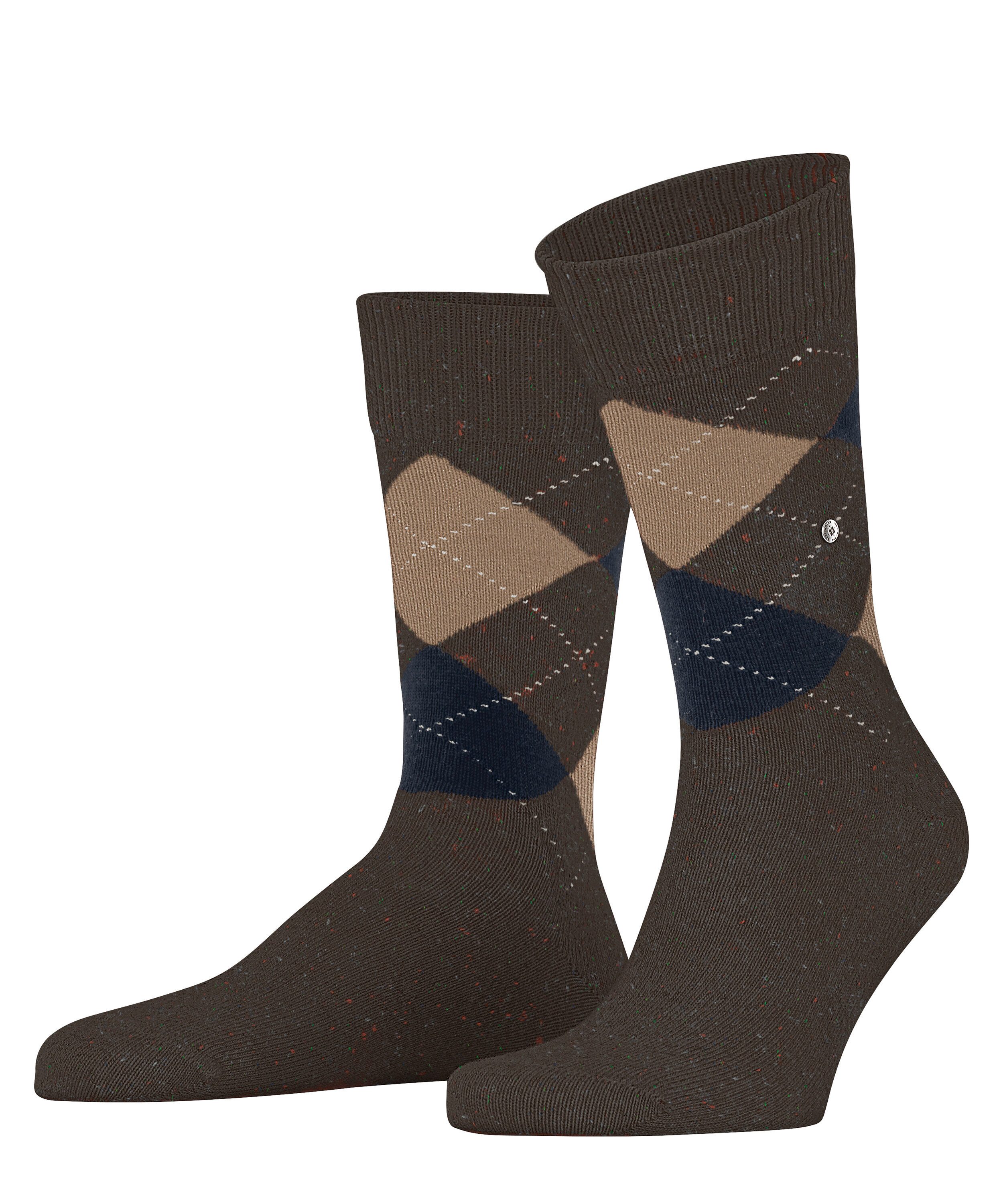 Burlington Socken Dundee Einheitsgröße 40-46, Argyle-Muster, Burlington-Clip