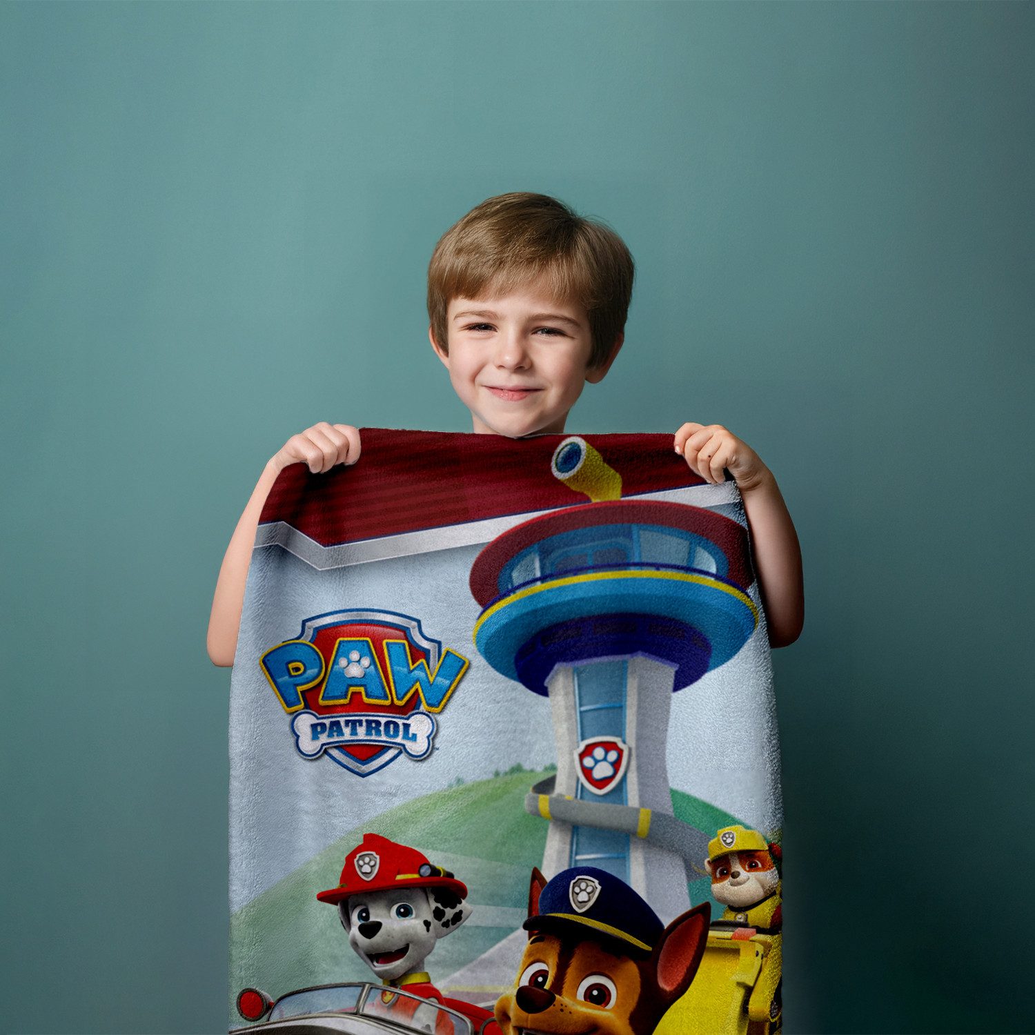 AY!Max Handtücher Paw Patrol Duschtuch Badetuch Strandtuch blau 70 x 140cm, (1 Duschtuch, 1-St), Langlebig