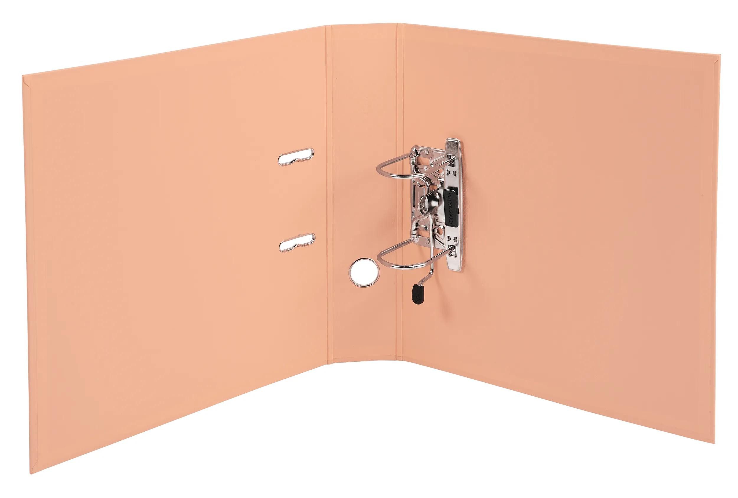 Thumbnail - EXACOMPTA Aktenordner 10x Ordner Prem'Touch PVC, Rücken 70mm, 32x29cm A4 Maxi, Lachs, 53705E, Ordner Kunststoff