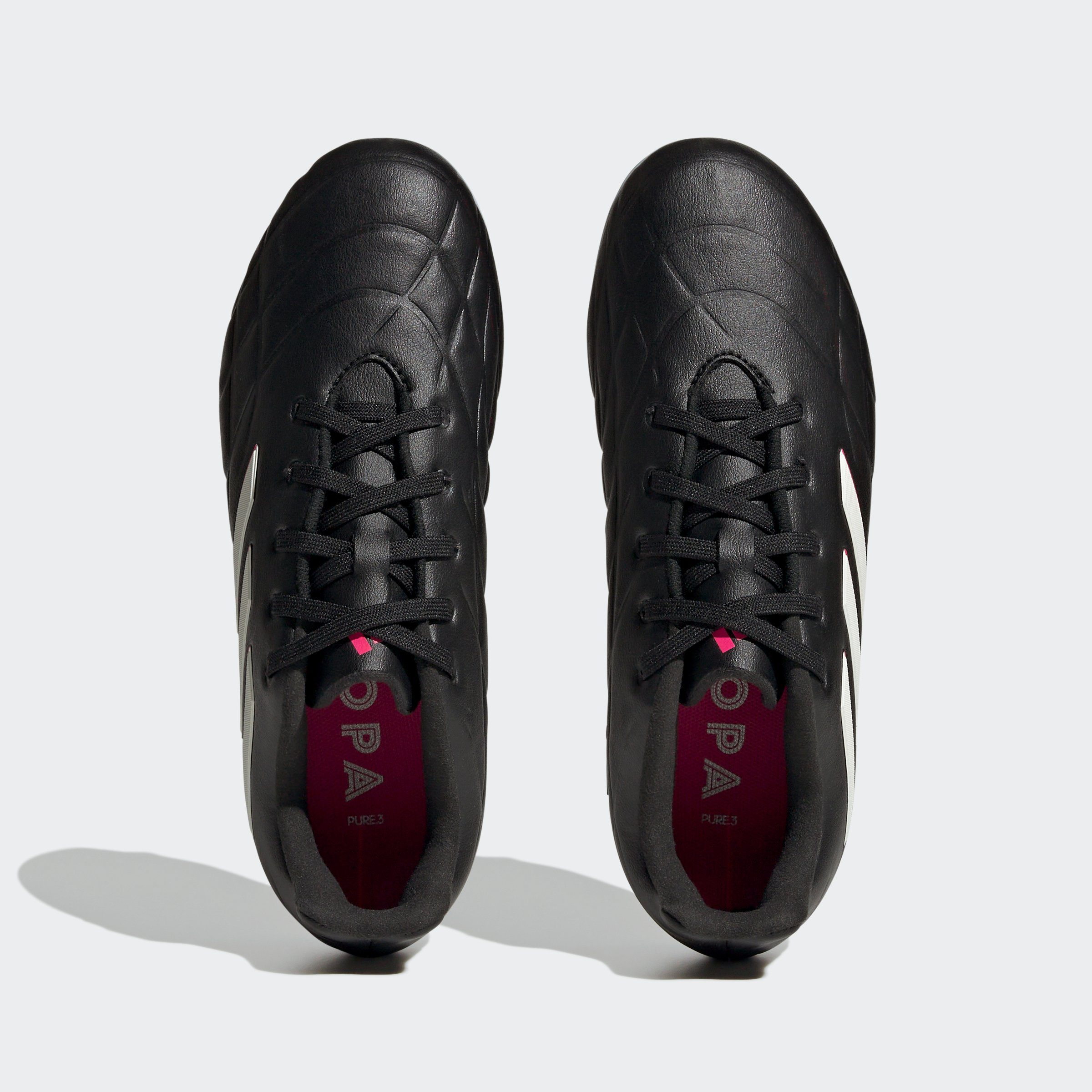 adidas Performance COPA PURE.3 Fußballschuh Black Pink 2 Zero Team Shock / Core / FG Metallic