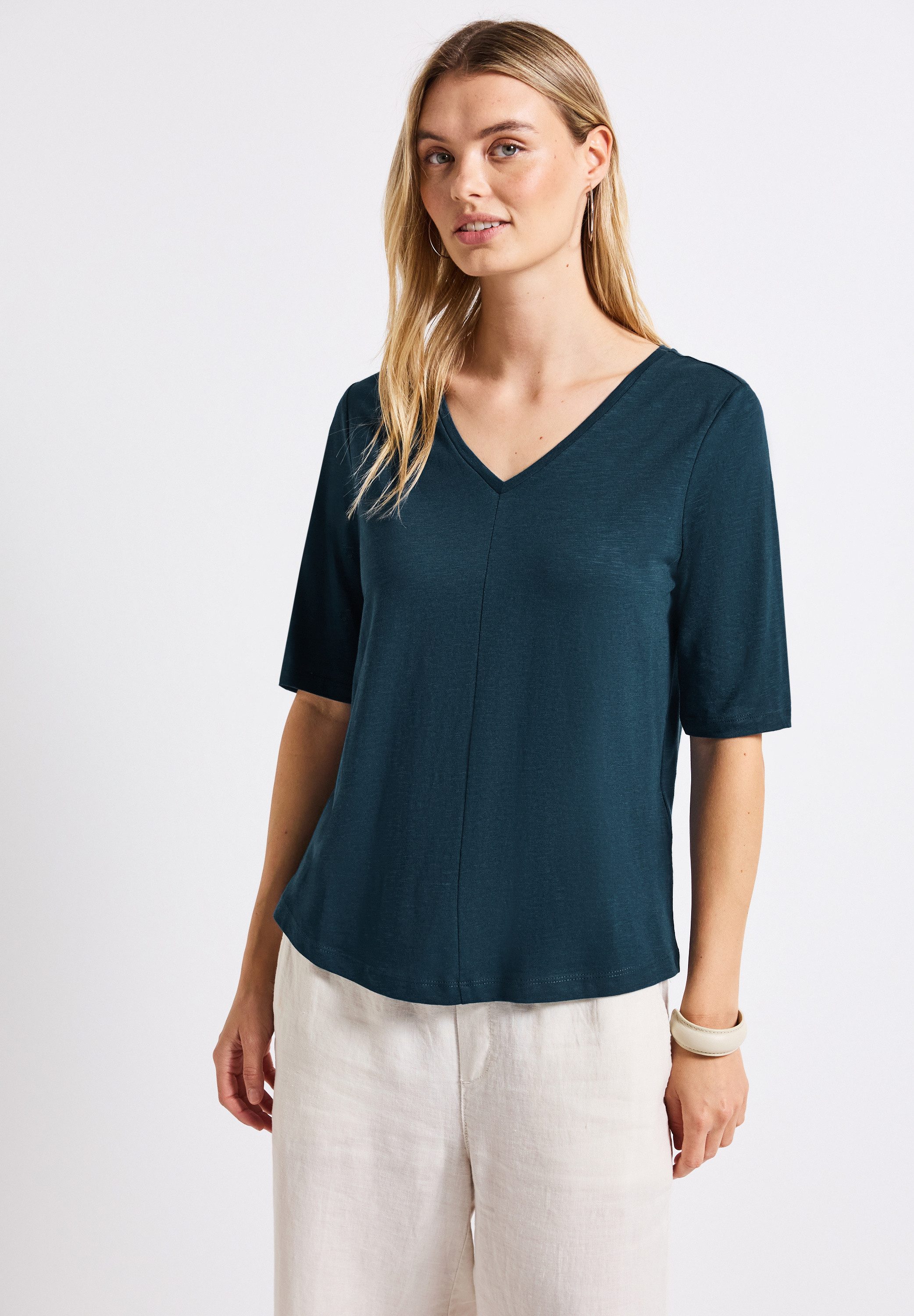 STREET ONE T-Shirt im soften Baumwoll-Mix