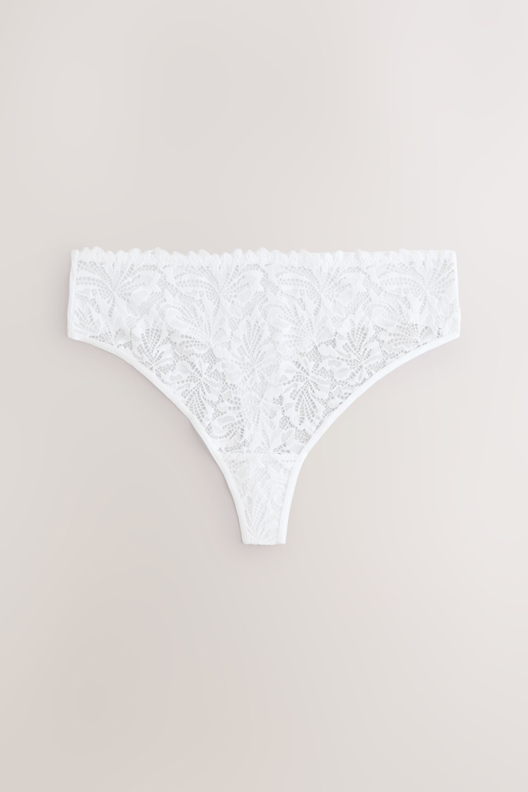 Next High-Waist-String 3er-Pack Nahtfreie Hochbund-Slips, Spitze, Tanga (3-St)