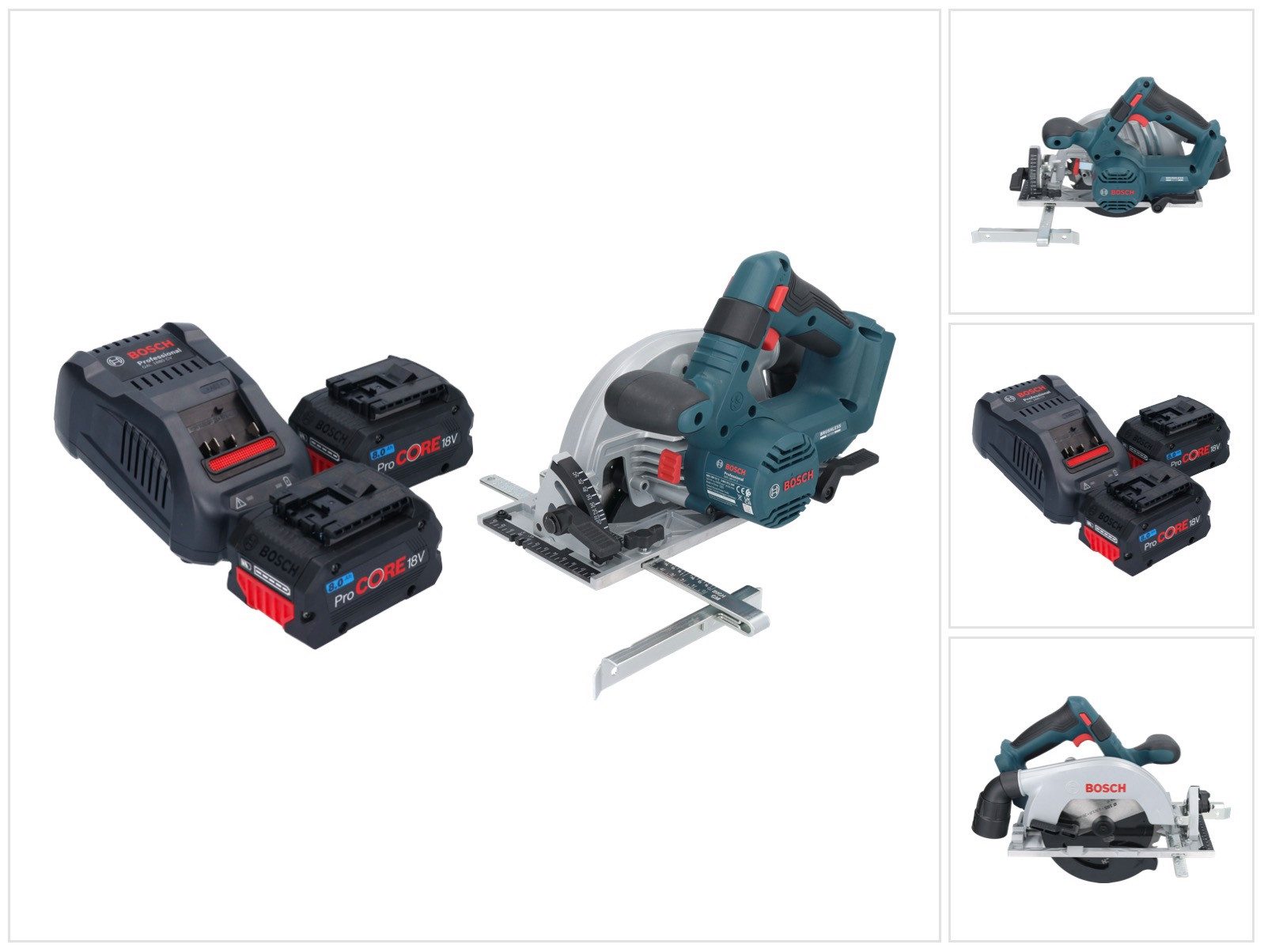 Bosch Professional Akku-Handkreissäge GKS 18V-57-2 Professional 18 V 165 mm Brushless
