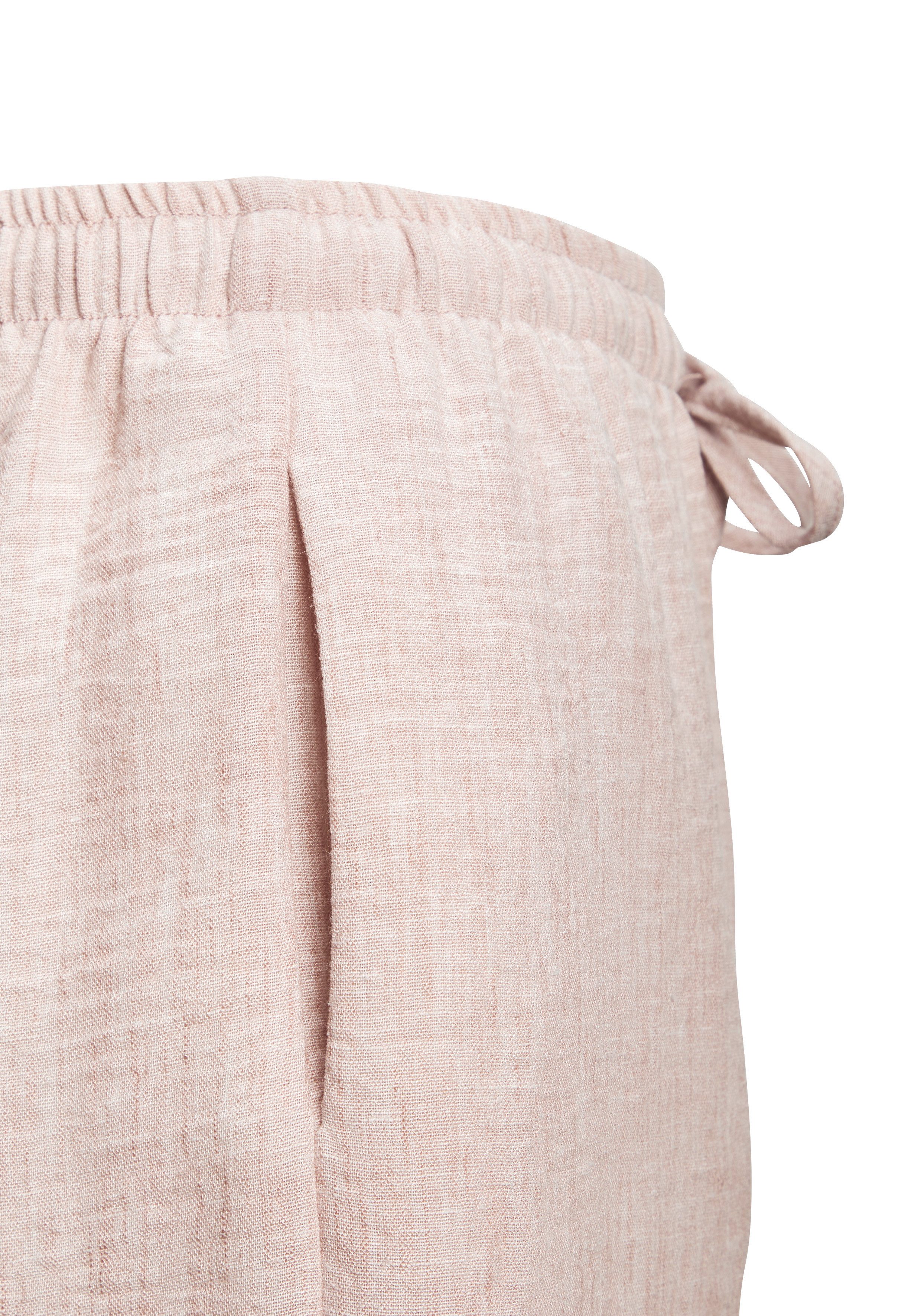 Buffalo Schlupfhose aus strukturierter Webware mit Melange-Optik und weitem Bein lange Sommerhose, luftige Strandhose aus sommerlich leichter Qualität – Bild 5 von 5
