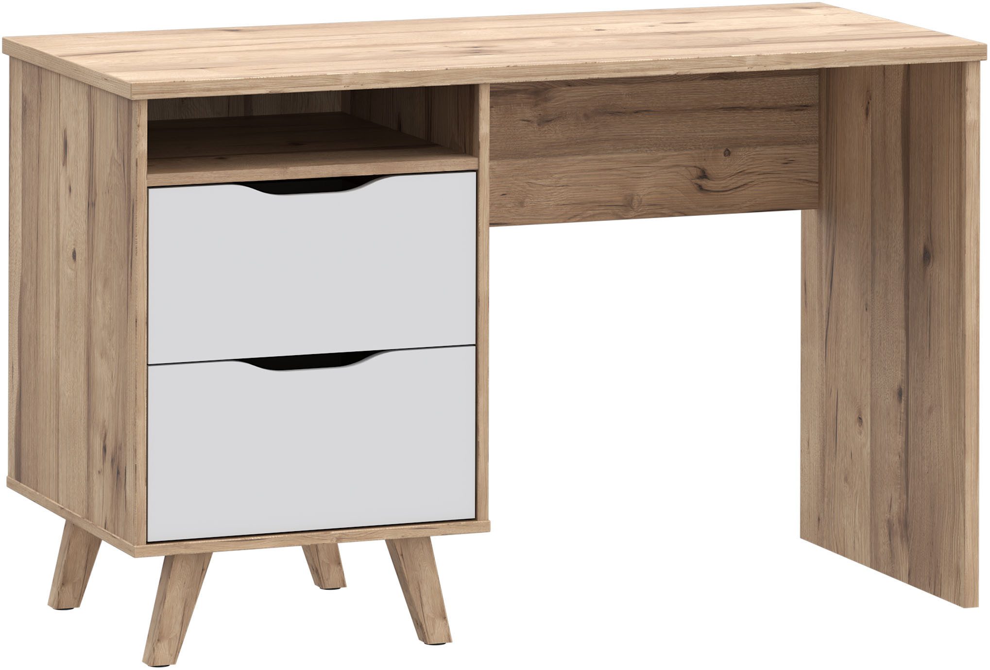 FORTE Schreibtisch, B/H/T 119,7/73,5/52,7 cm, Grifflos