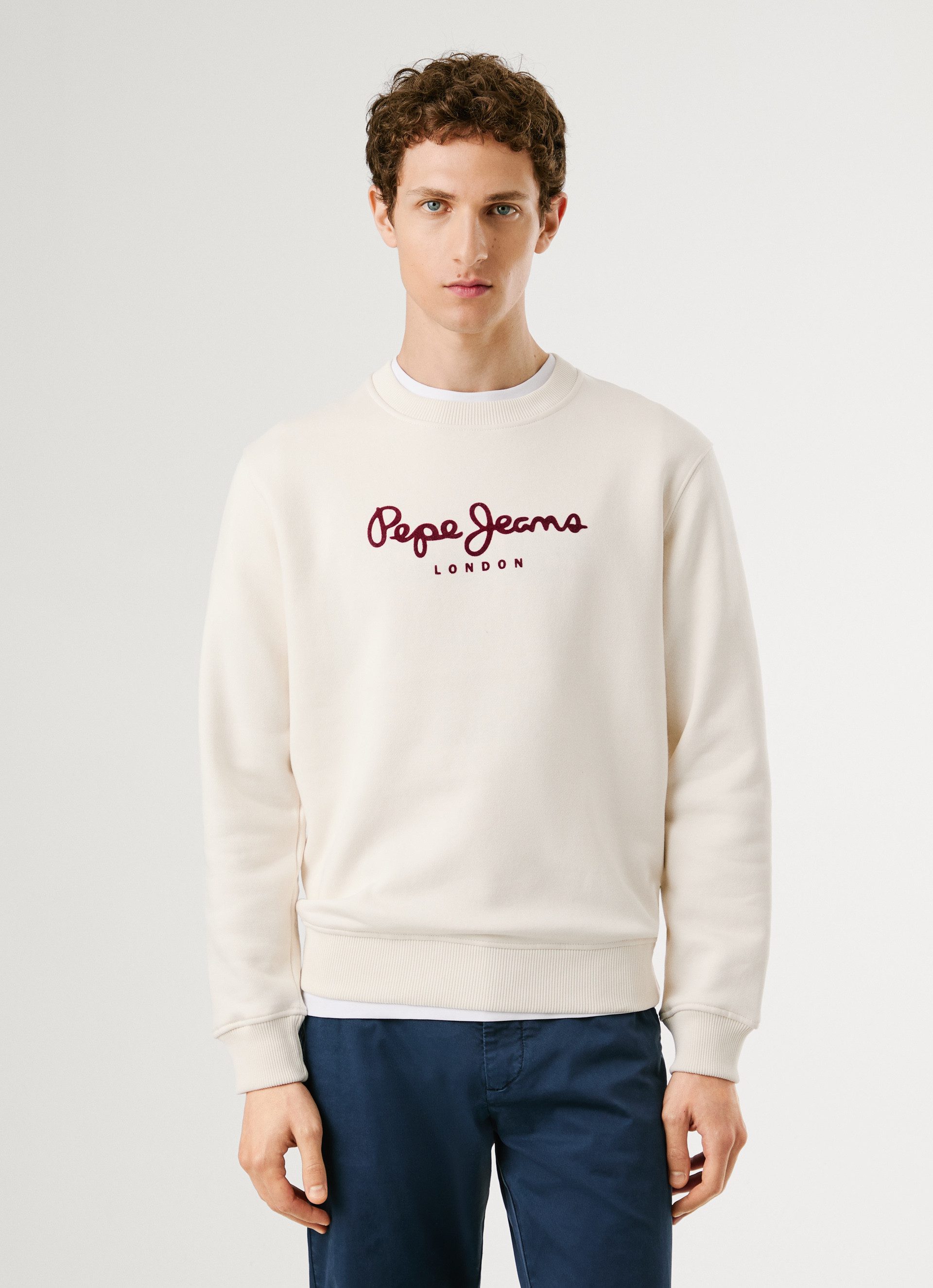 Pepe Jeans Sweatshirt MACBETH PLAIN CREW Regular Fit mit Rundhals günstig online kaufen