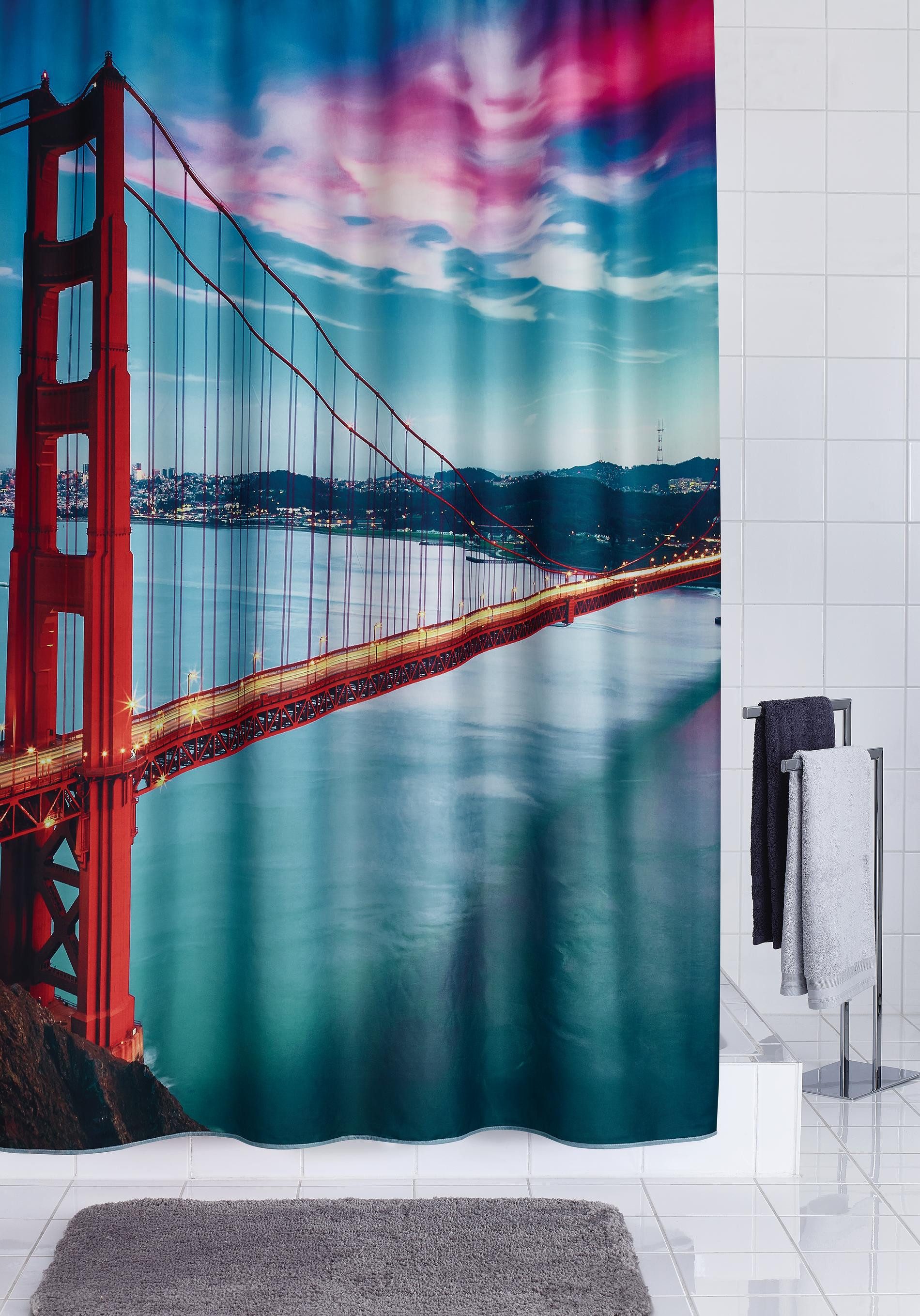 Ridder Duschvorhang San Francisco multicolor Breite 180 cm