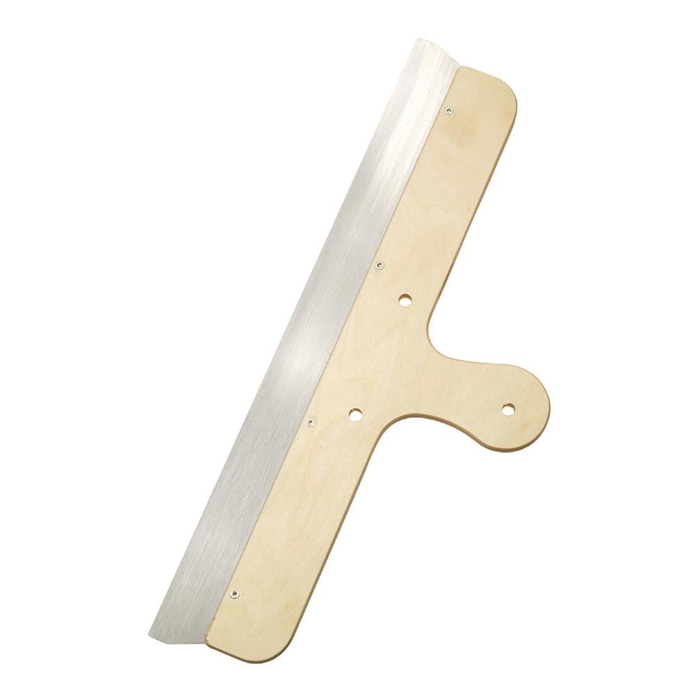 mako Flächenspachtel Wandspachtel mit Holzgriff, 50 cm, gehärtetes Stahlblatt