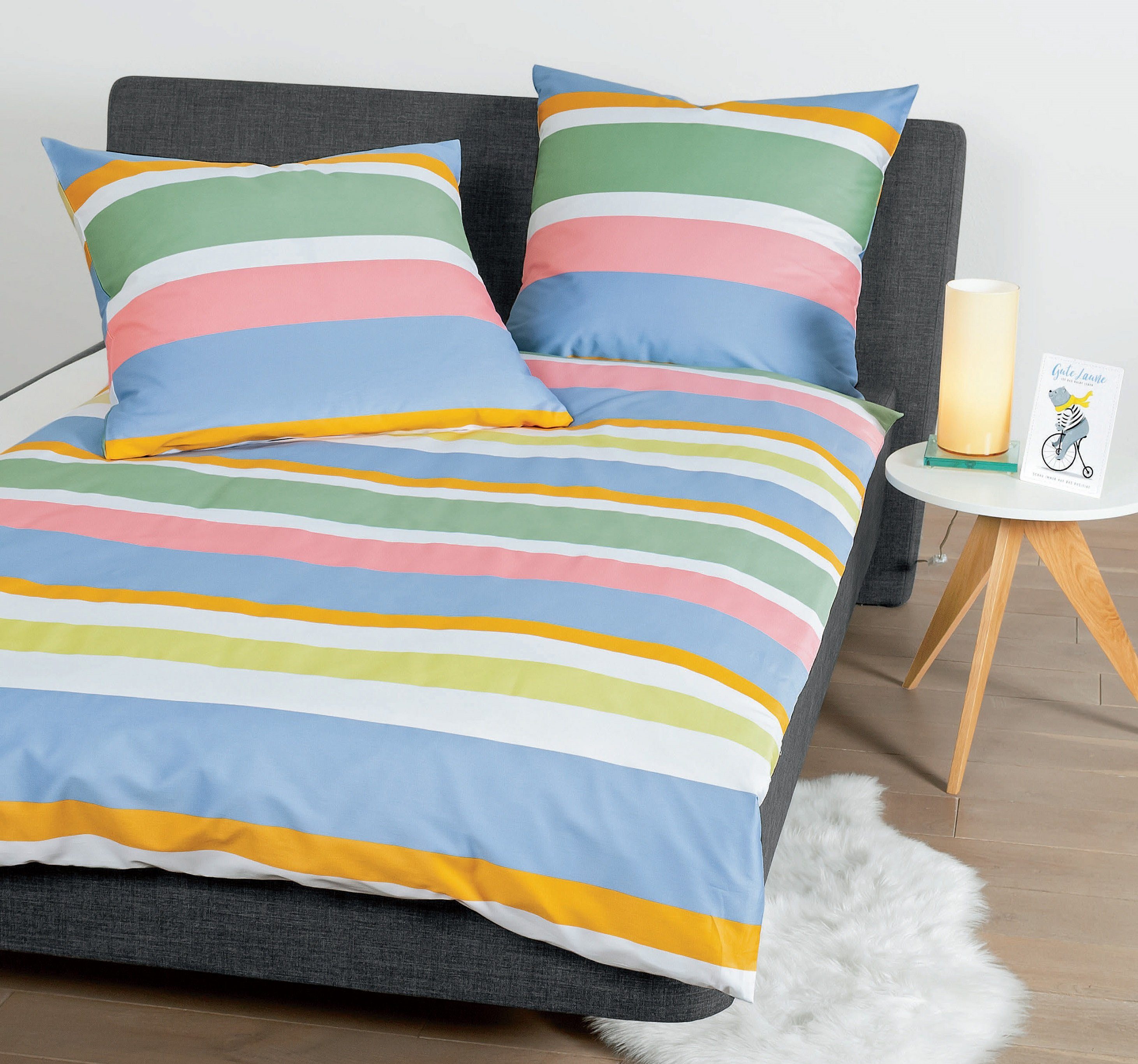 Janine Bettwäsche Janine JD Mako-Satin Bettwäsche günstig online kaufen