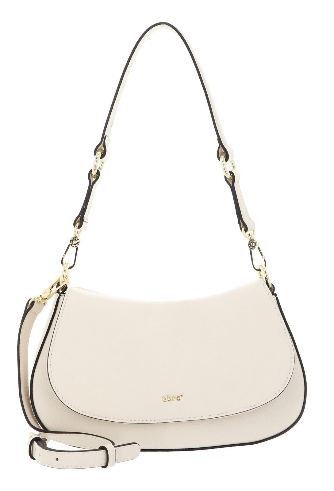 Abro Umhängetasche Shoulderbag Lya, aus echtem Rindsleder