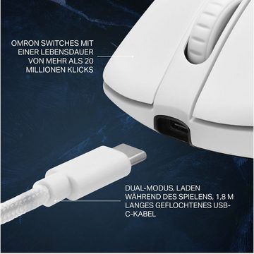 DELTACO GAM-107 Wireless Gaming Maus kabellos Pixart 3335 16000 DPI Maus (inkl. 5 Jahre Herstellergarantie)