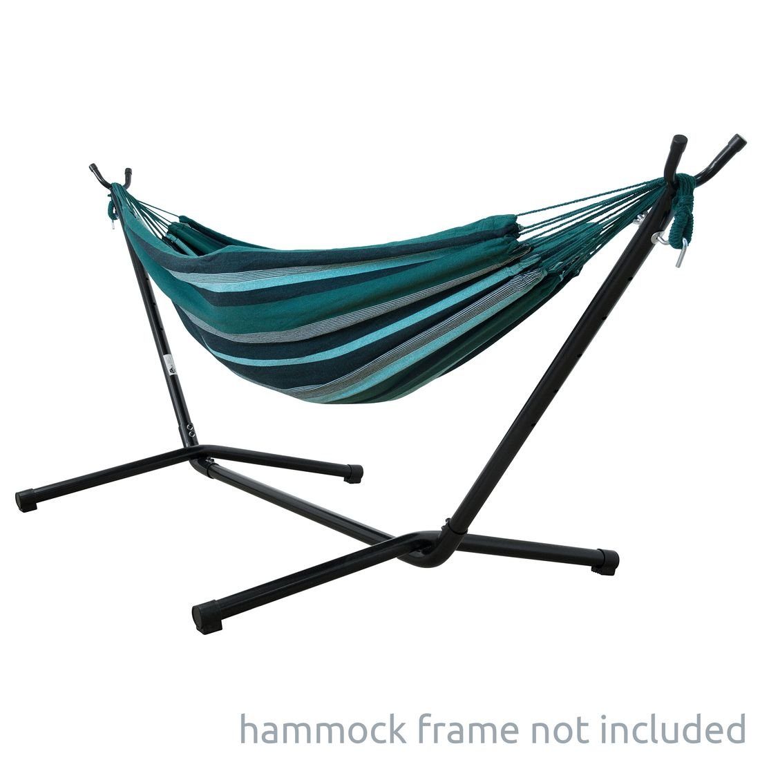 yourGEAR Hängematte Maui Smaragd Hängematte 200x120cm 240 kg Baumwolle Tuchhängematte