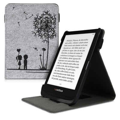 kwmobile E-Reader-Hülle Hülle für Pocketbook Touch Lux 4/Lux 5/Touch HD 3/Color (2020), Schlaufe Ständer - e-Reader Schutzhülle - Flip Cover Case
