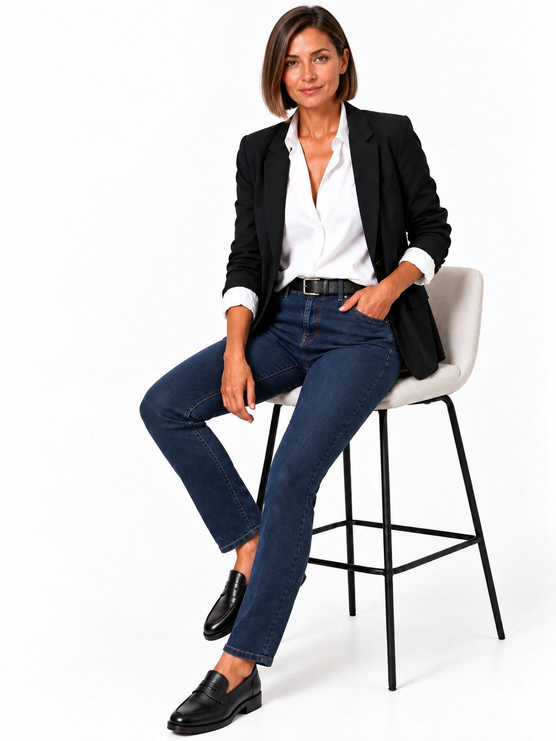 STARK DIE HOSE 5-Pocket-Jeans Style TWIGGY Damen SKINNY-Jeans, schmalem Beinverlauf, Dehnbund Eine gelungene Weiterentwicklung des beliebten ZERRES-Vorgängers