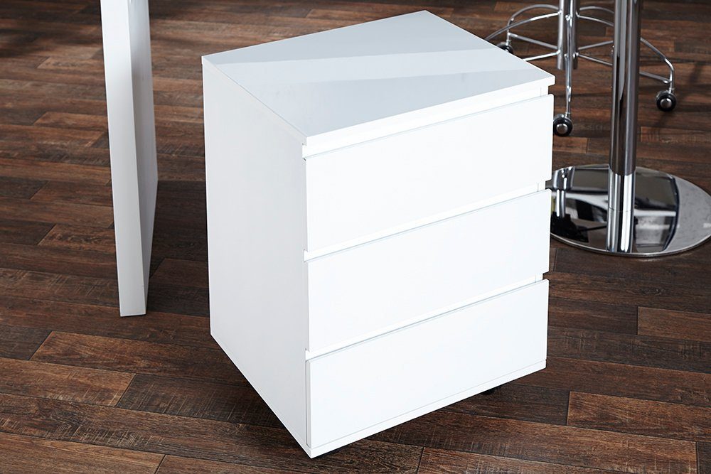 riess-ambiente Rollcontainer BIG DEAL 45cm weiß, Hochglanz
