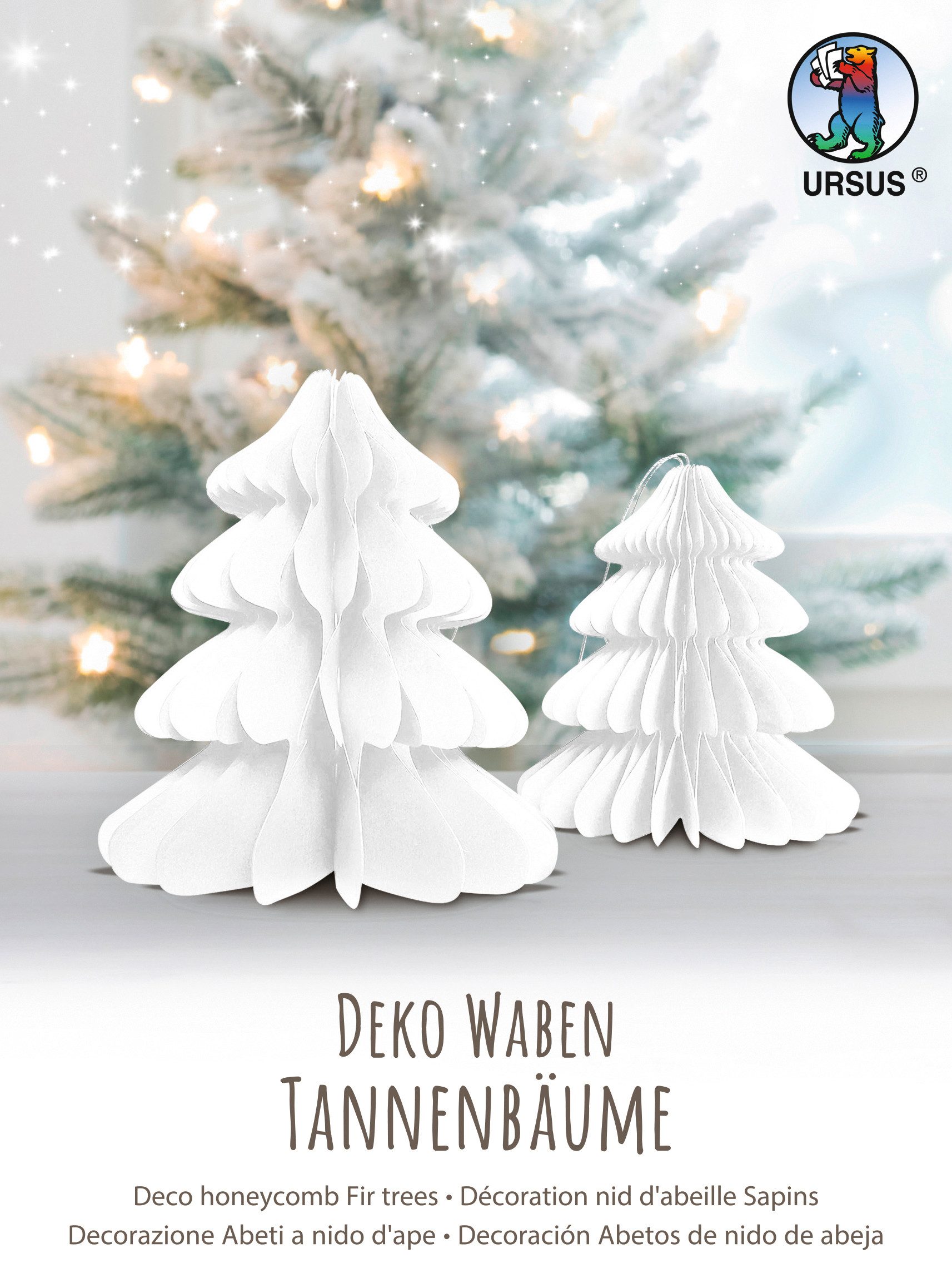 URSUS Papierdekoration Tannenbaum-Set, 2 Stück