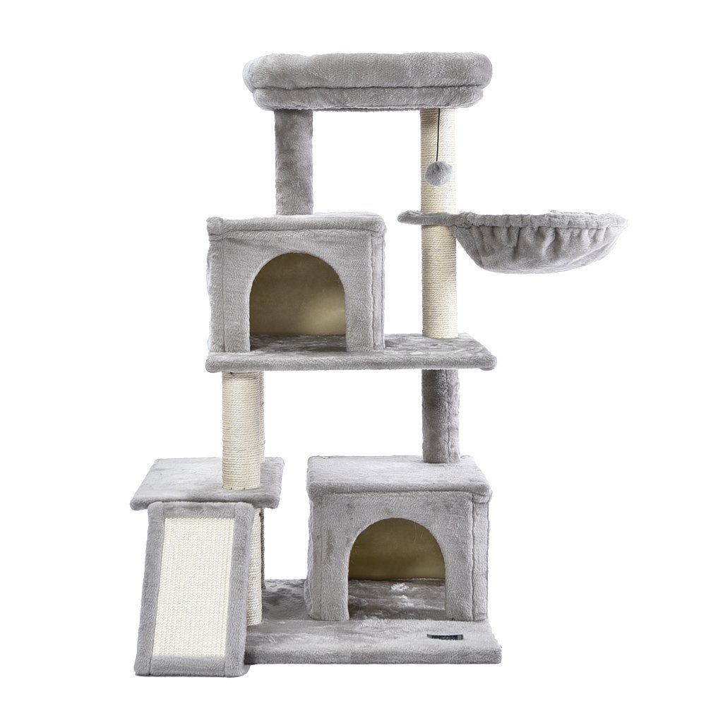 HOME DELUXE Kratzbaum RUBY 100 x 49 x 49 cm, mit Sisalstamm & Rückzugsort, Katzensäule, Kletterbaum