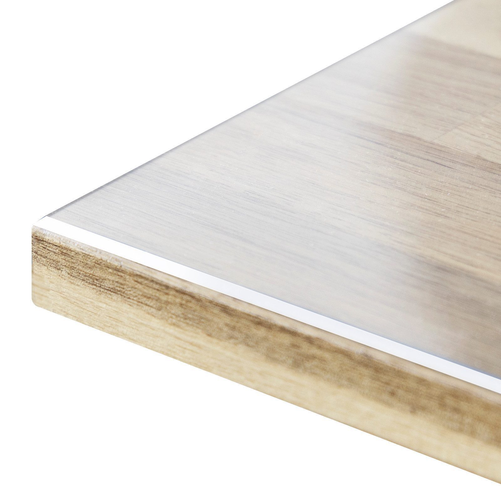 Karat Tischdecke Transparente Tischfolie mit abgeschrägter Kante Crystal, I günstig online kaufen