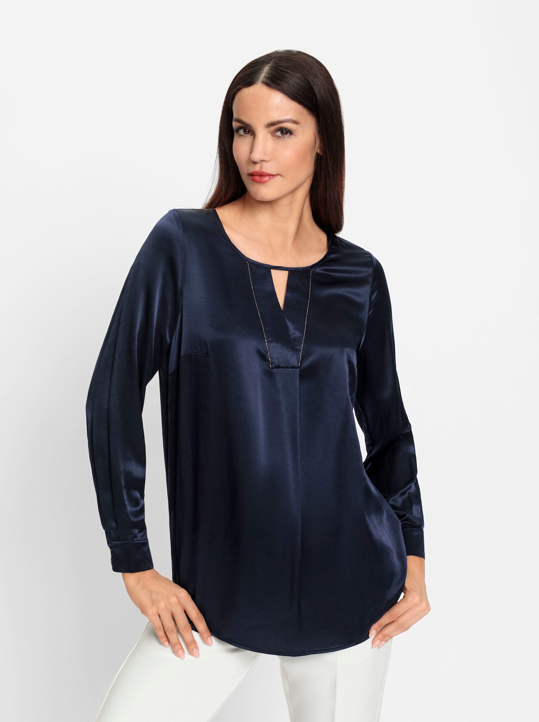 heine Klassische Bluse Satinbluse . günstig online kaufen