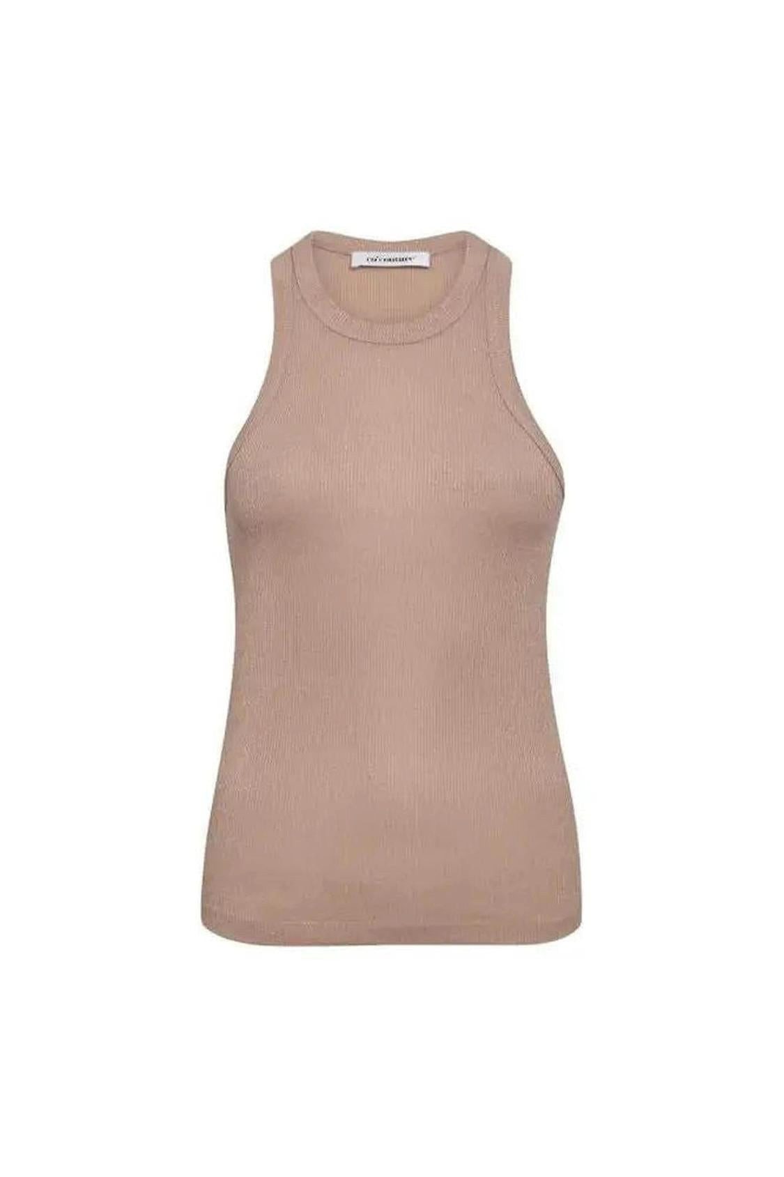Co'couture Plisseerock Nudefarbenes Tanktop