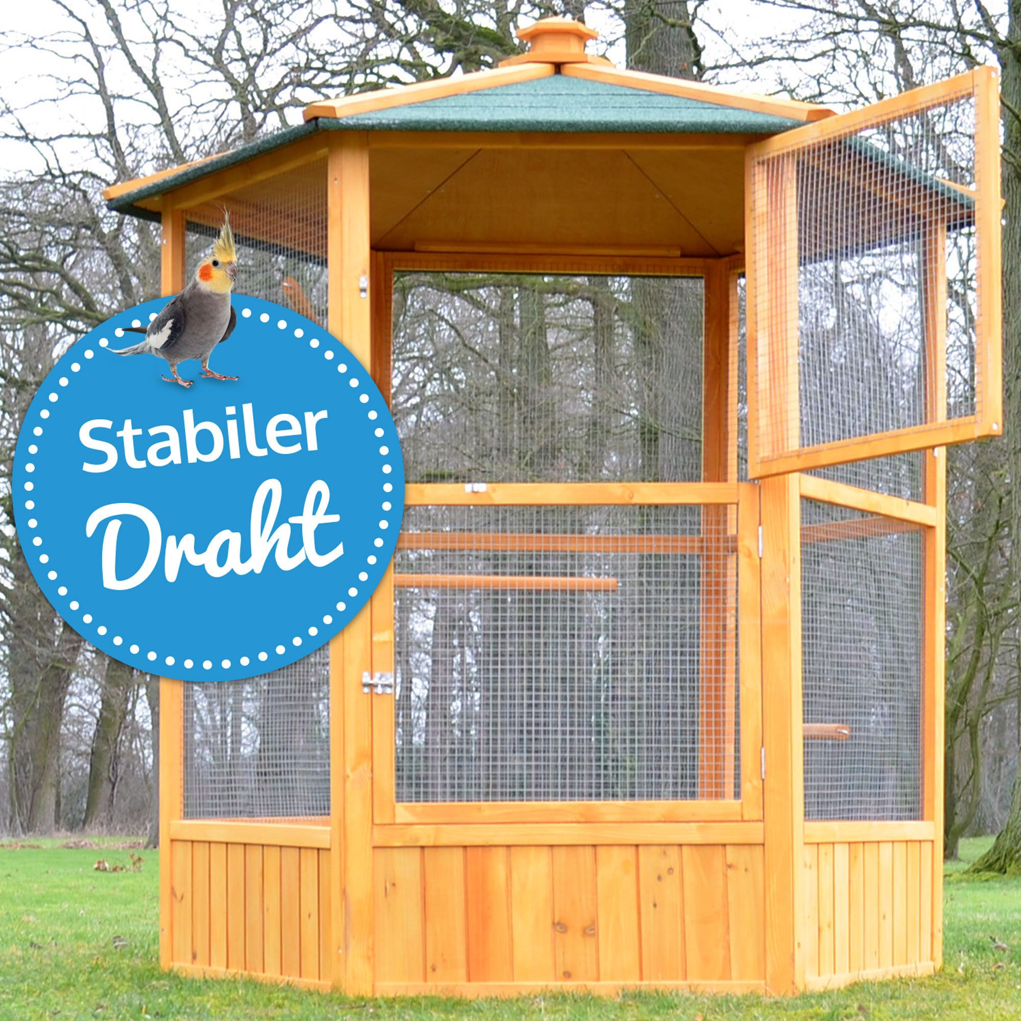 Zooprinz Vogelhaus Vogelvoliere Maxi Wetterfest Winterfest, günstig online kaufen