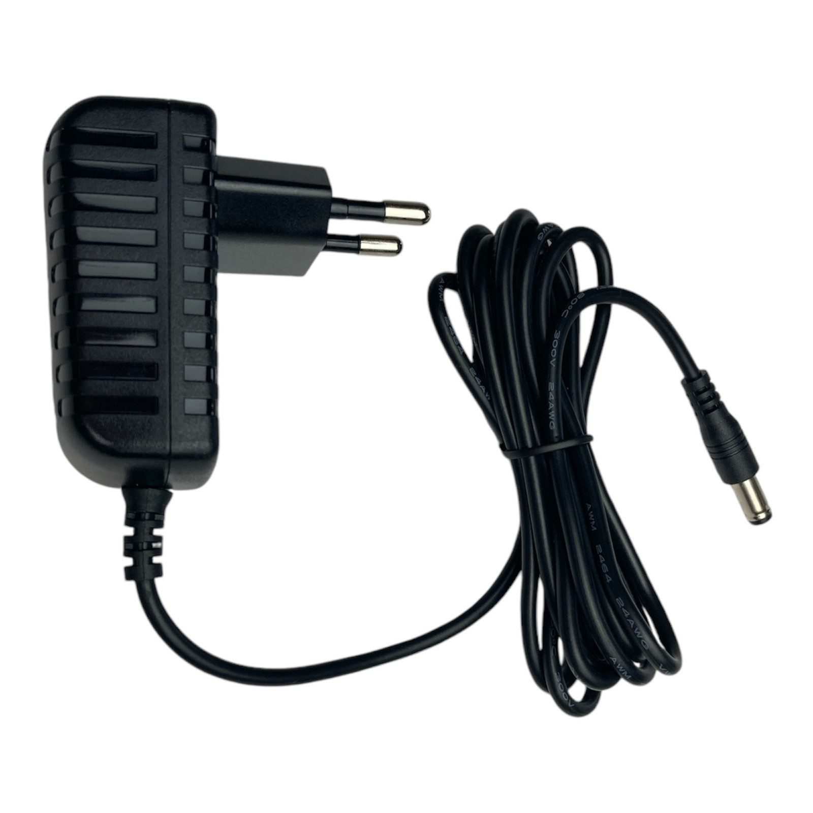 Trade-Shop Ladegerät passend für Bosch 3603JB3000, EasyDrill 12 Netzteil (Ladekabel mit Euro-Stecker (90° gewinkelt) und Anschlussstecker (rund)