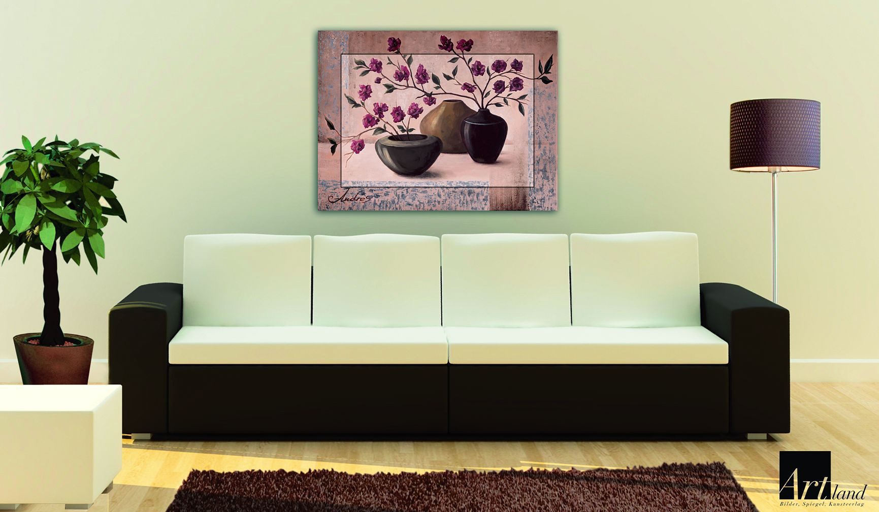 Home affaire Kunstdruck »Andres: Silver framed cherry blossoms«, 81/60 cm-kaufen