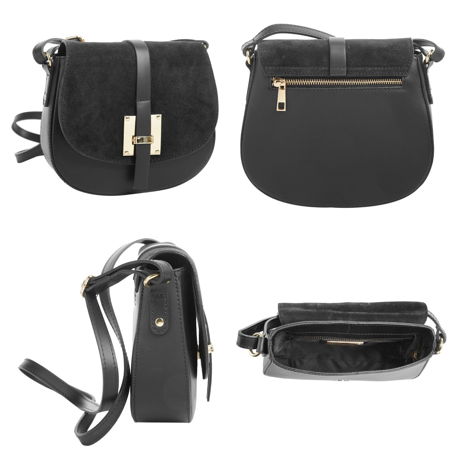 Cluty Umhängetasche, echt Leder, Made in Italy günstig online kaufen