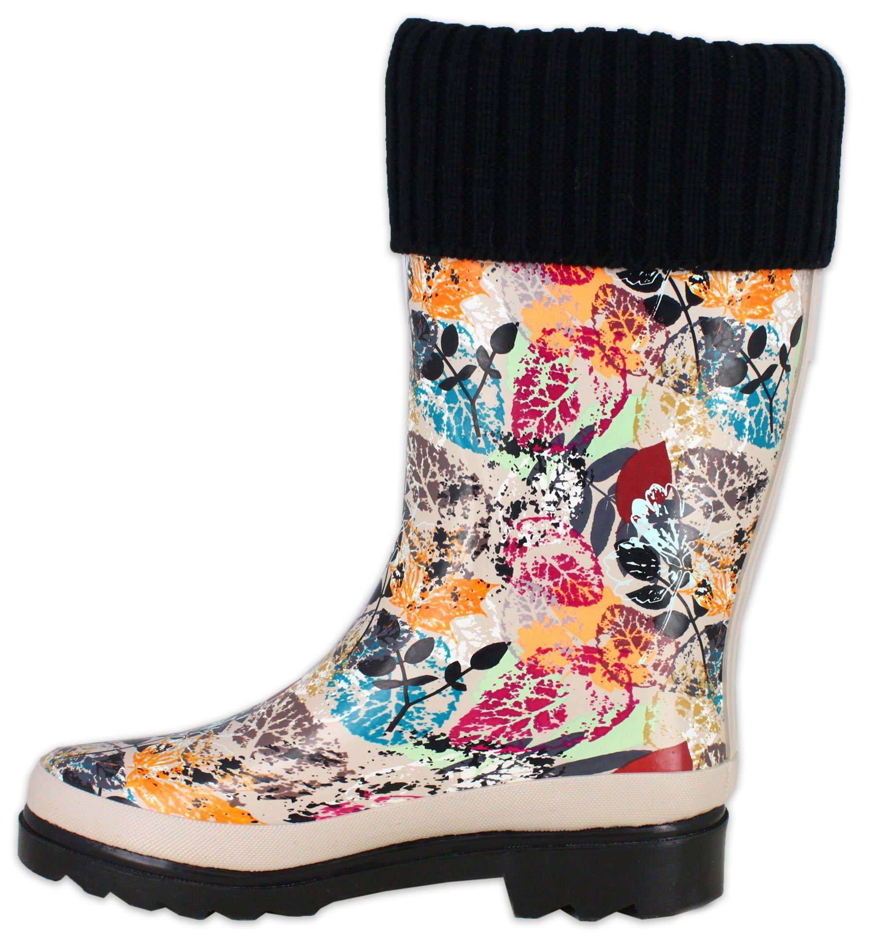 Beck Damen Gummistiefel mit Warmfutter Gummistiefel (aus weichem Naturkauts günstig online kaufen