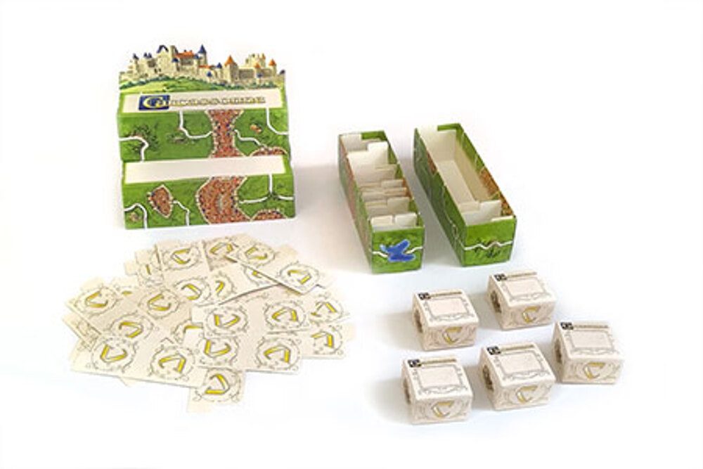 Hans im Glück Spiel Carcassonne - 3D Startlandschaft + Sortiereinsatz