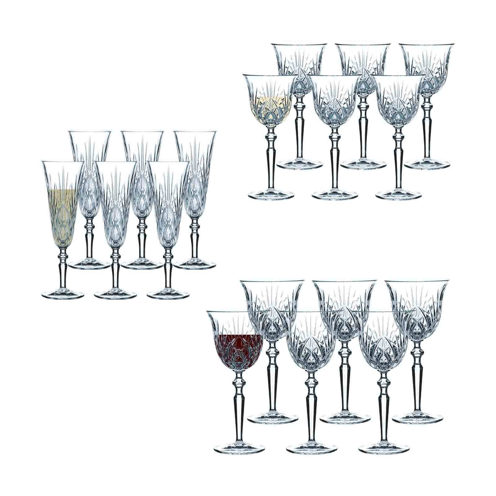 Nachtmann Стекло-Set Palais Wein- und Бокалы для шампанского 18er Set, Glas
