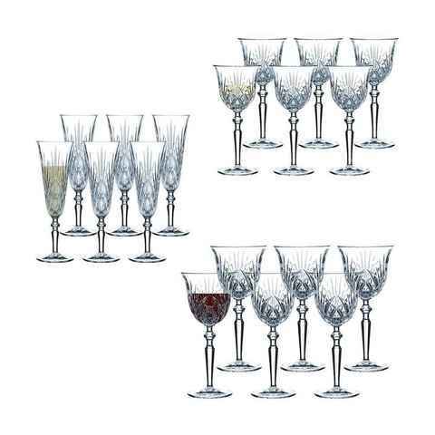 Nachtmann Glas Palais Wein- und Sektgläser 18er Set, Glas