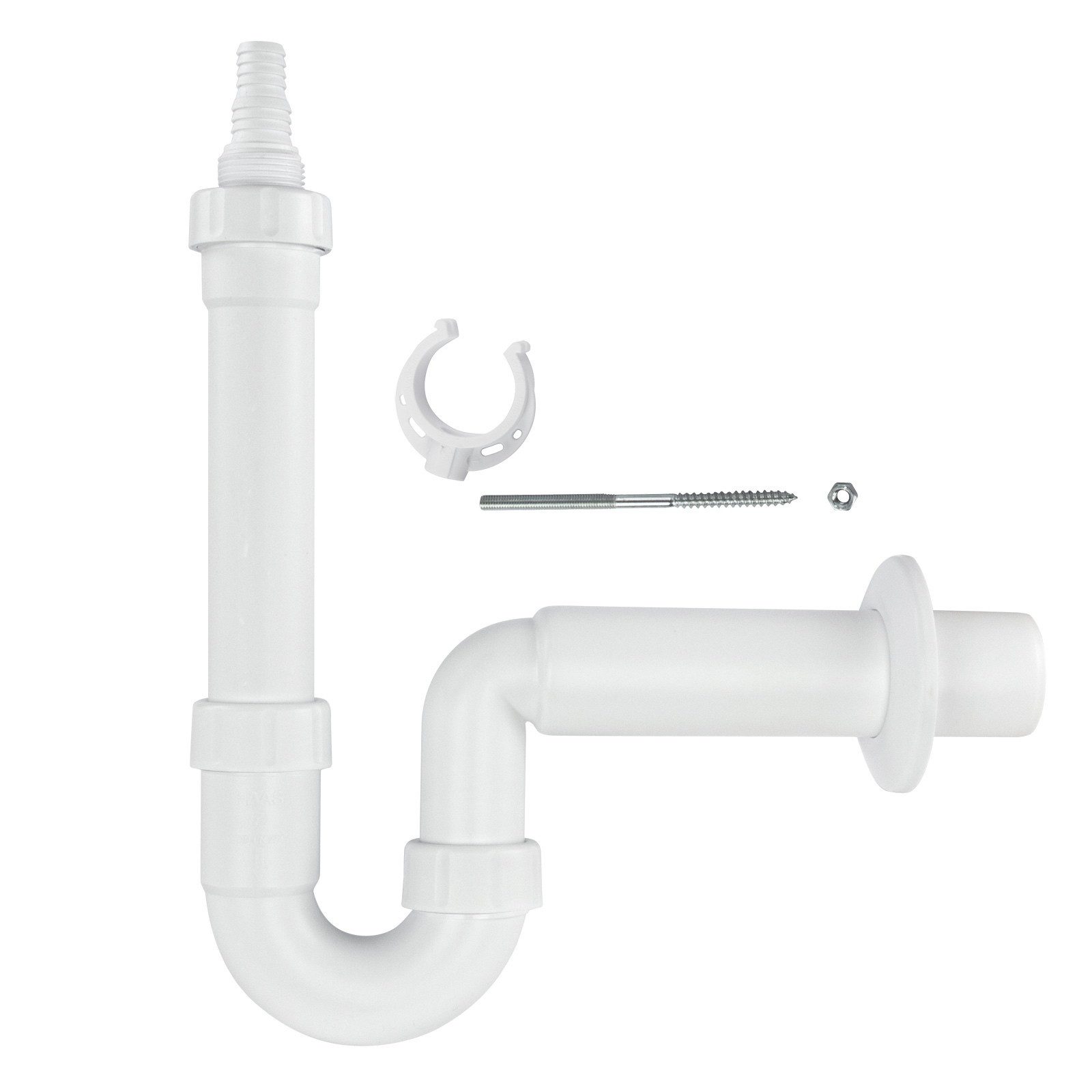 Haas Otto Siphon Kunststoff Waschmaschinensiphon DN40 Ablaufgarnitur günstig online kaufen