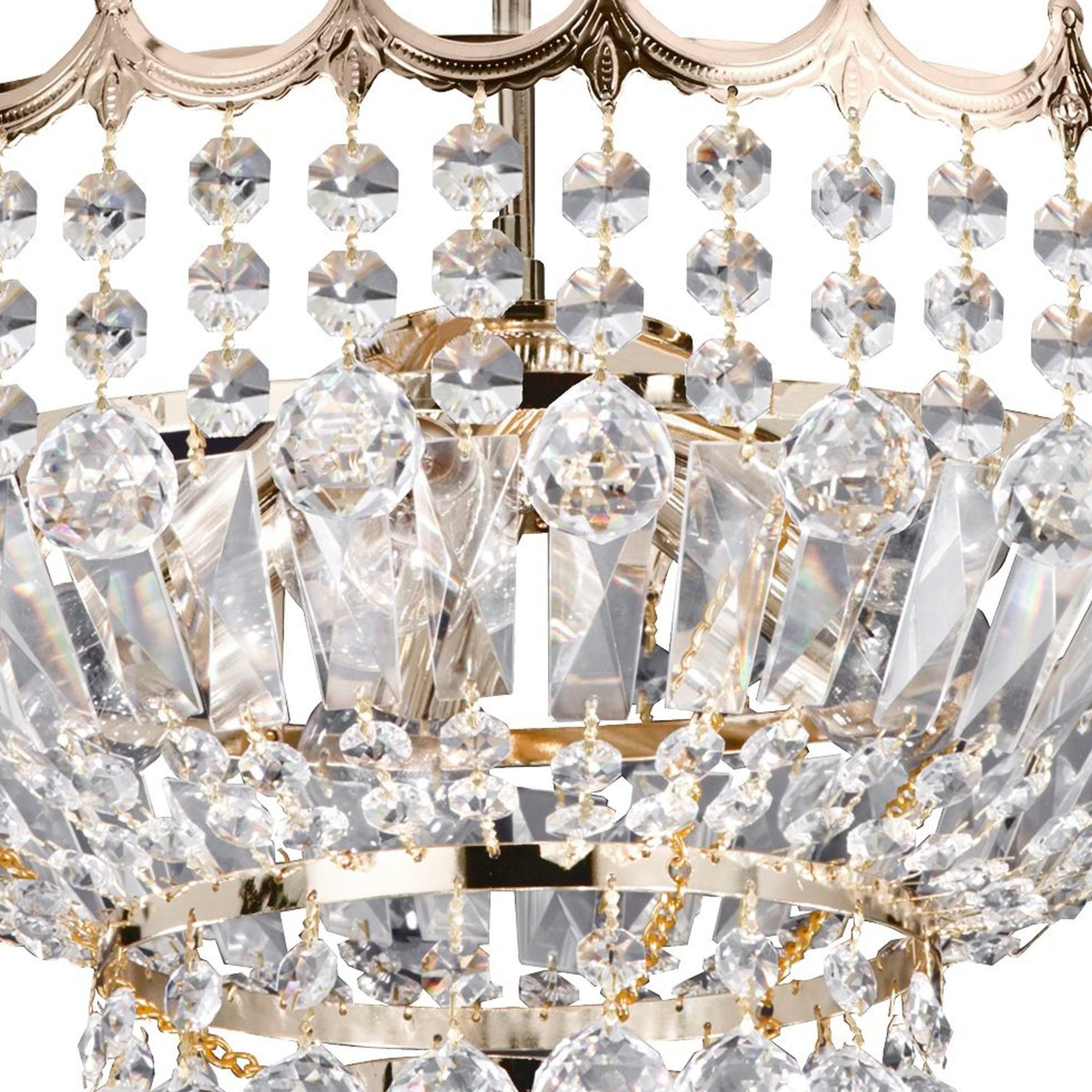 Searchlight Kronleuchter Deckenleuchte Versailles, 5-flammig, ohne Leuchtmittel, Glamourös