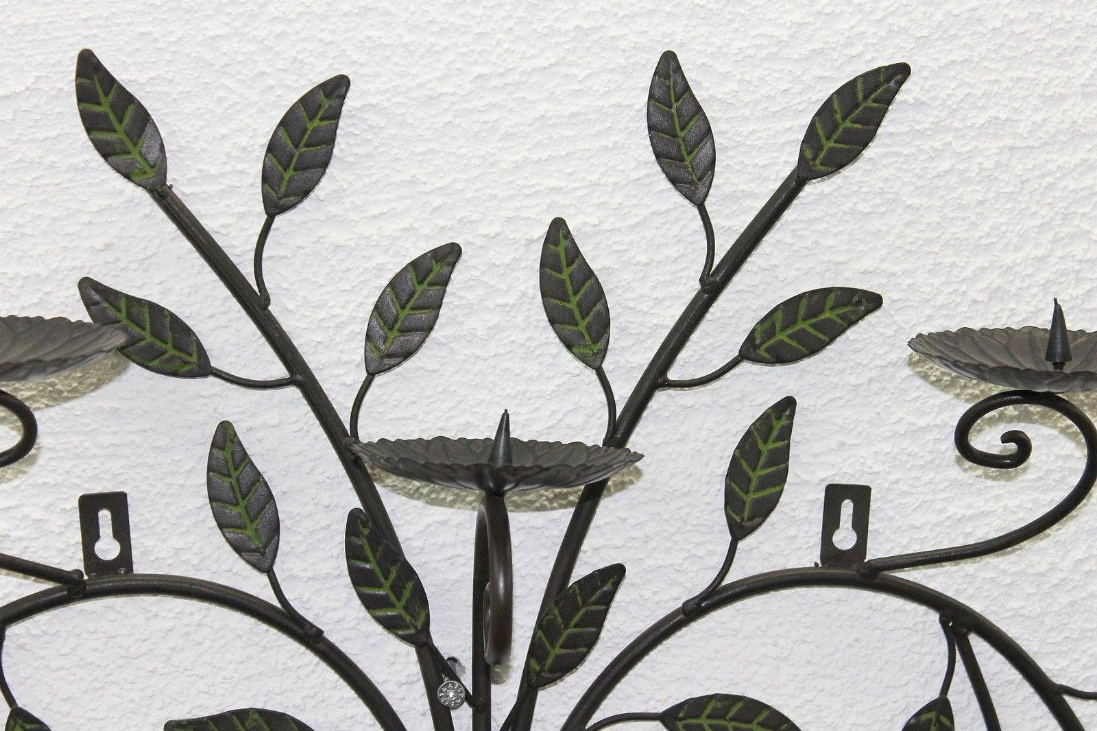 DanDiBo Wandkerzenhalter Metall 12119 Kerzenhalter Wand Schmiedeeisen 70 cm günstig online kaufen