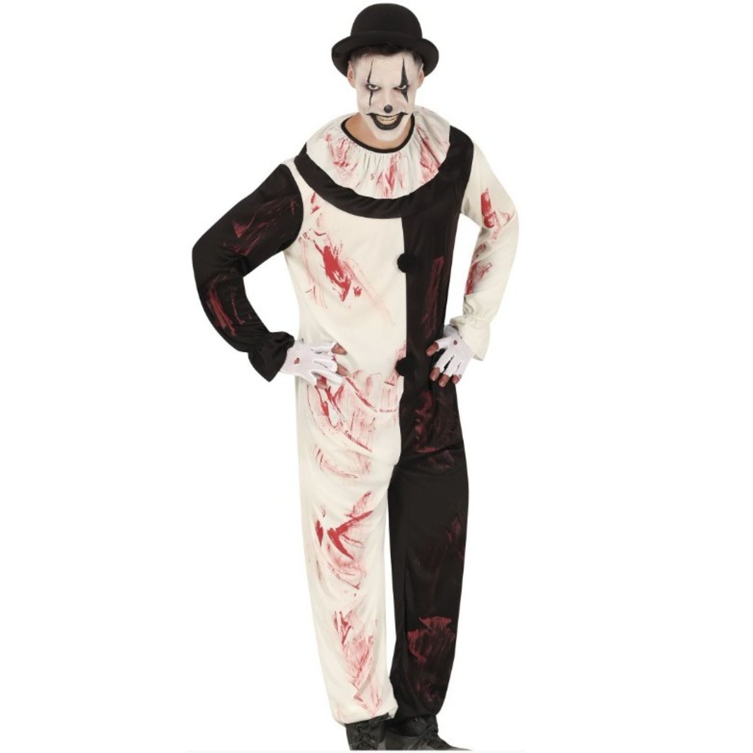 Fiestas Guirca Clown-Kostüm Kostüm 'Terror Clown' für Jugendliche, Einteiler