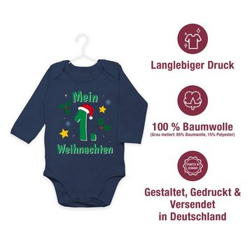 Shirtracer Shirtbody Mein 1. Weihnachten grün Weihnachten Kleidung Baby