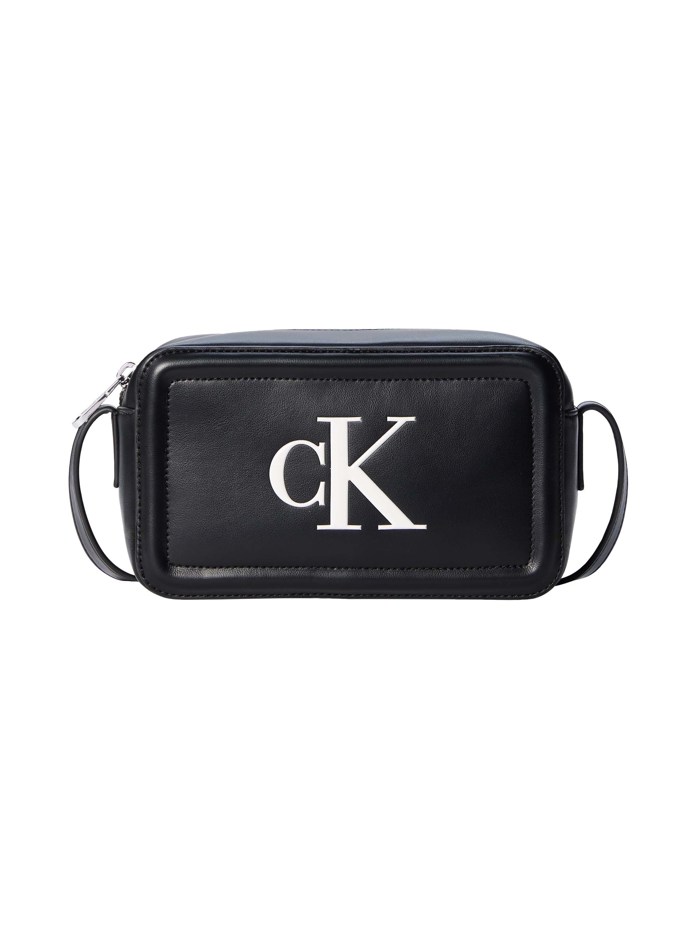 Calvin Klein Mini Bag BOLD CK CAMERA BAG, kleine Damen-Umhängetasche, Schultertasche, Kamerabag mit CK-Logo