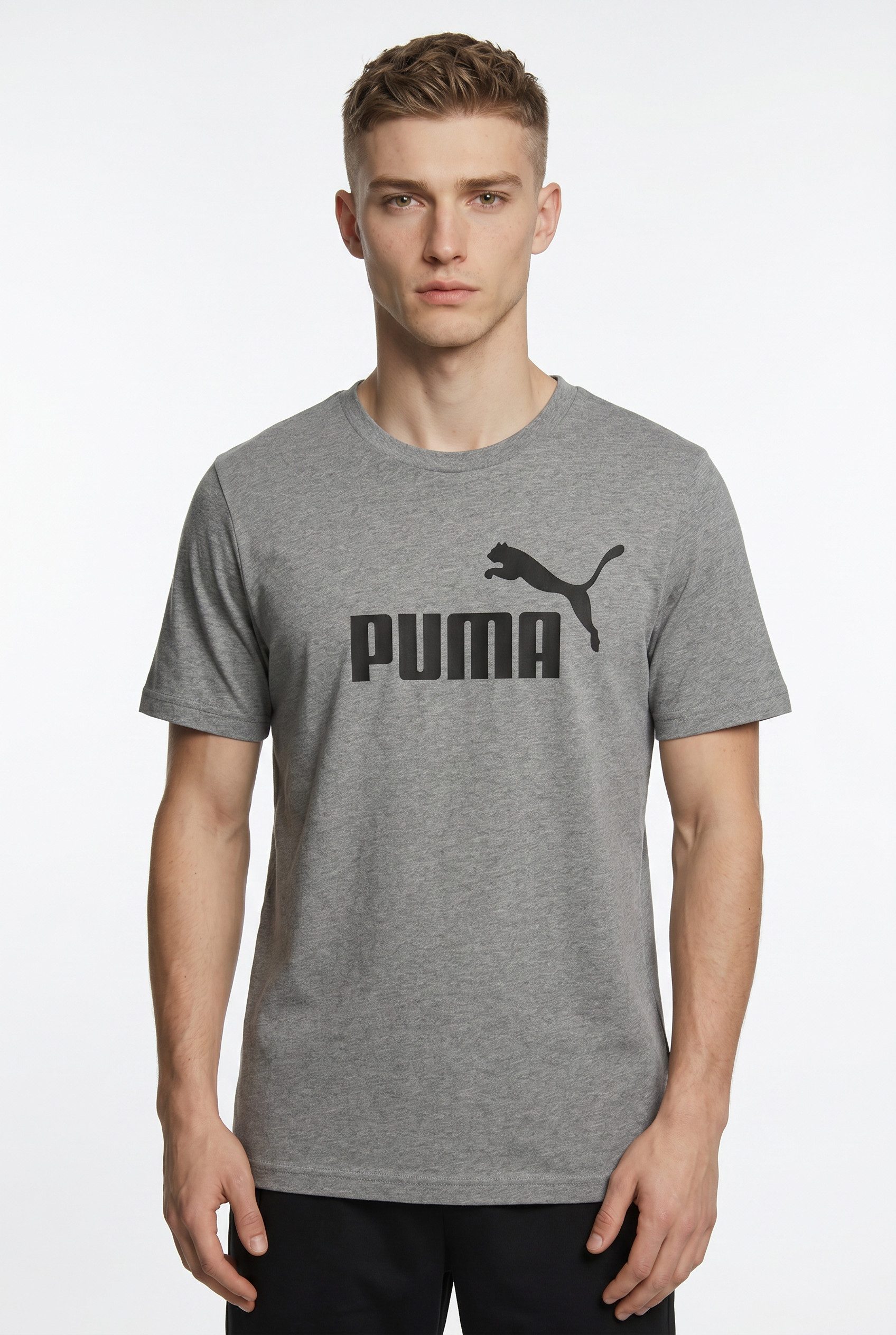 PUMA T-Shirt ESS NO 1 LOGO TEE sportlicher Stil, Kurzarm, Rundhalsausschnitt