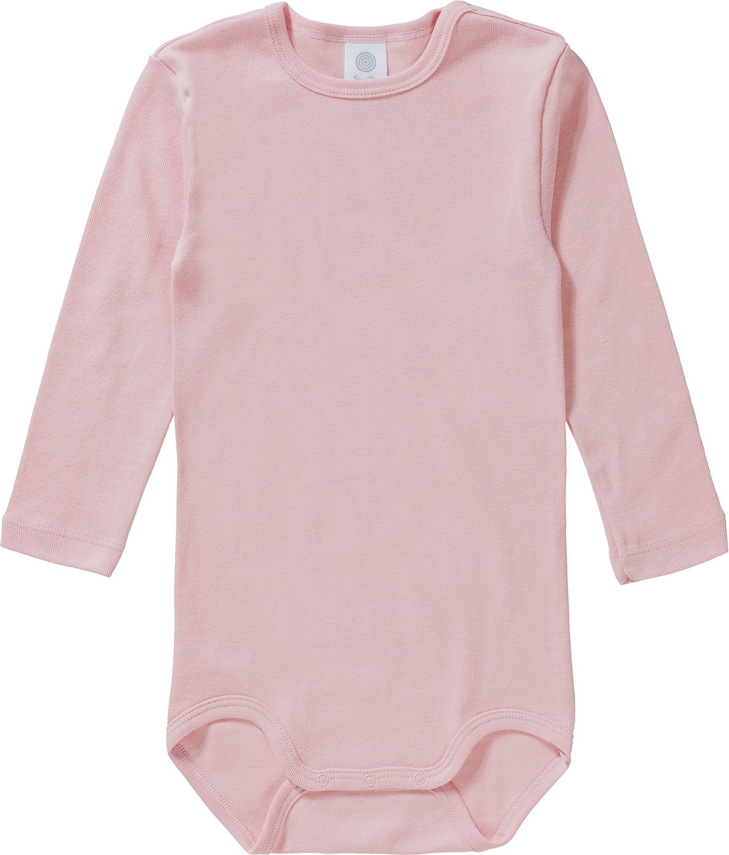 Sanetta Strampler Details Plain/ohne Beige/Pink (3-tlg)