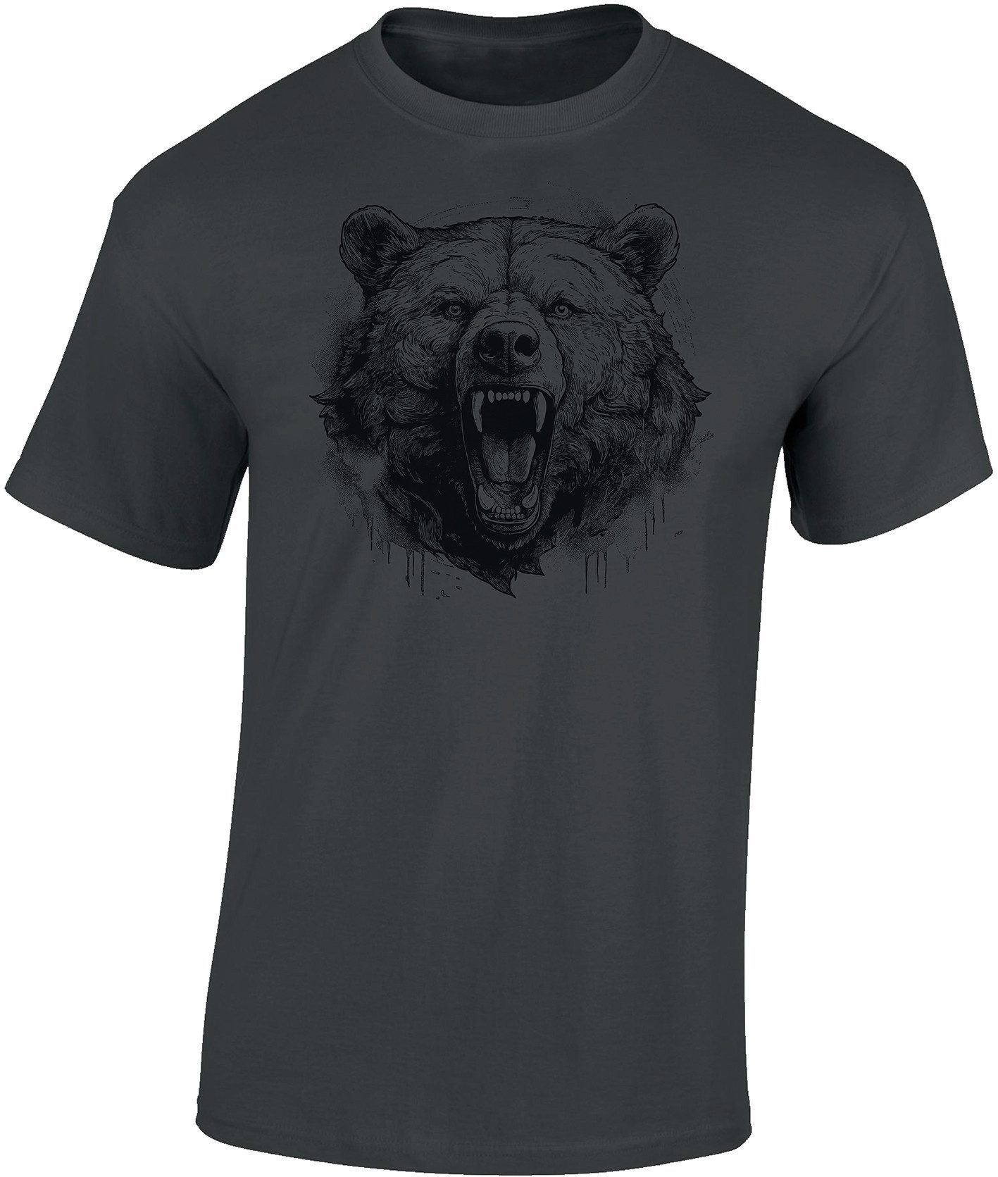 Print-Shirt Bären-T-Shirt: "Rage of the Wild" - Geschenk für Jäger - Jagd Tshirt