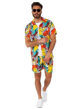 Opposuits Partyanzug Sommer Kombi Pika Pikachu, Ein Outfit wie ein Donnerblitz - Pokémon Hemd und Shorts vom Typ 'Ele