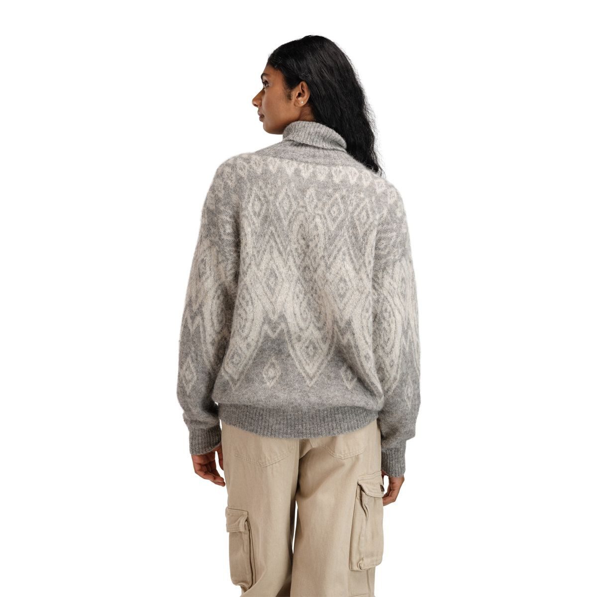 Dale of Norway Fleecepullover Falun Alpa Feminine Sweater Luxuriöser Damenpullover aus Alpakagarn und recyceltem Polyester