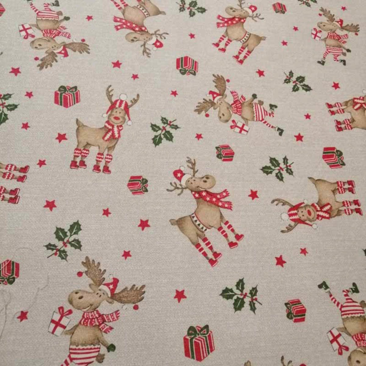 Mit Liebe dekoriert Weihnachtsbaumdecke Christbaumdecke Rudolf mit Socken - Baumunterlage